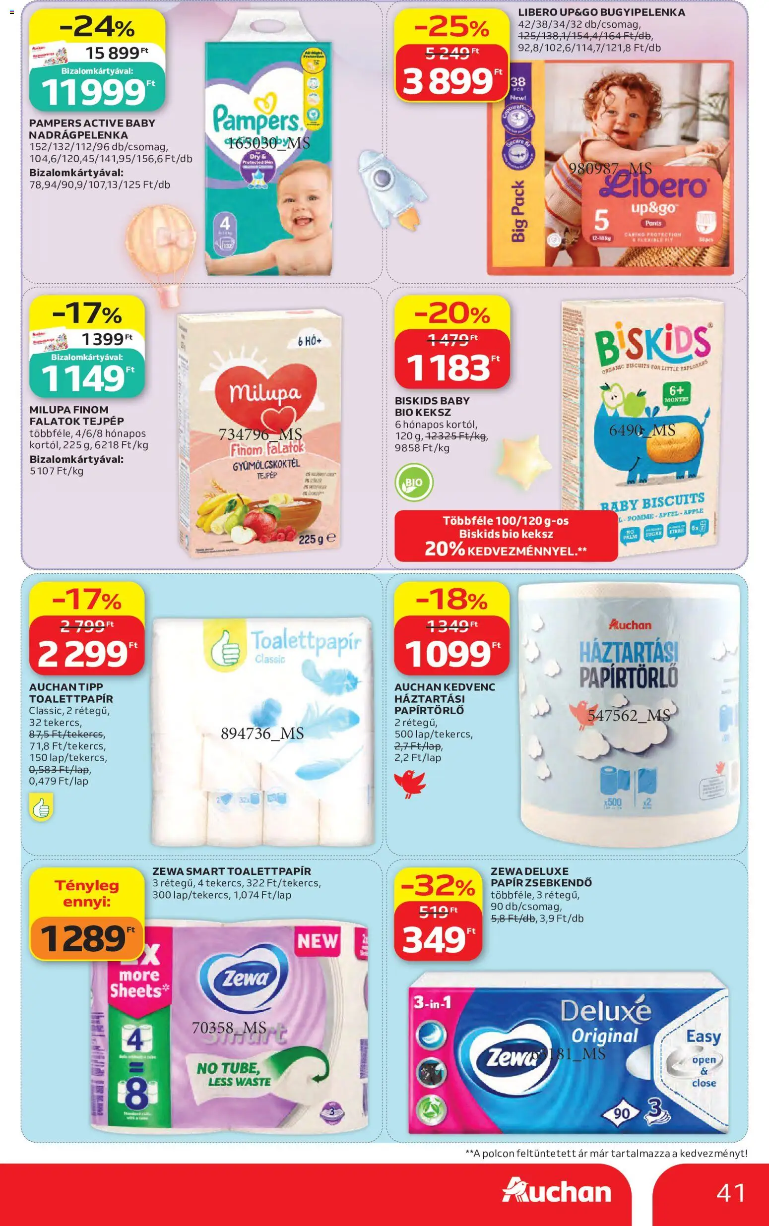 Auchan akciós ujság - amely érvényes a következő dátumtól: 2026.10.08. | Oldal: 41