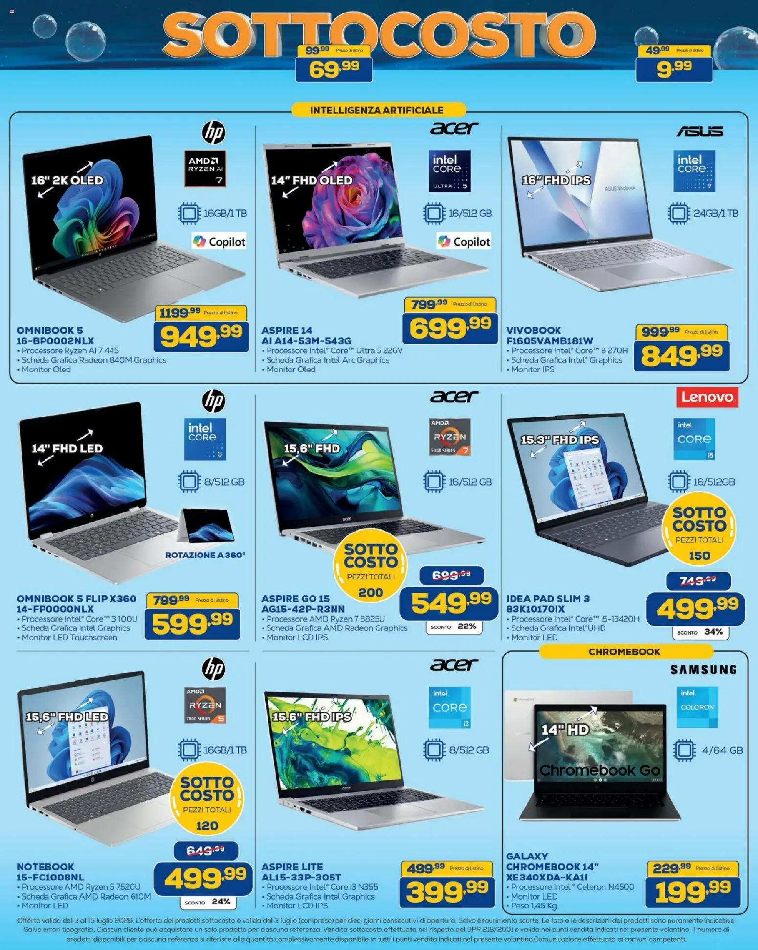 Volantino BRUNO del 03/07/2026 | Pagina: 15 | Prodotti: Monitor, Notebook, Samsung