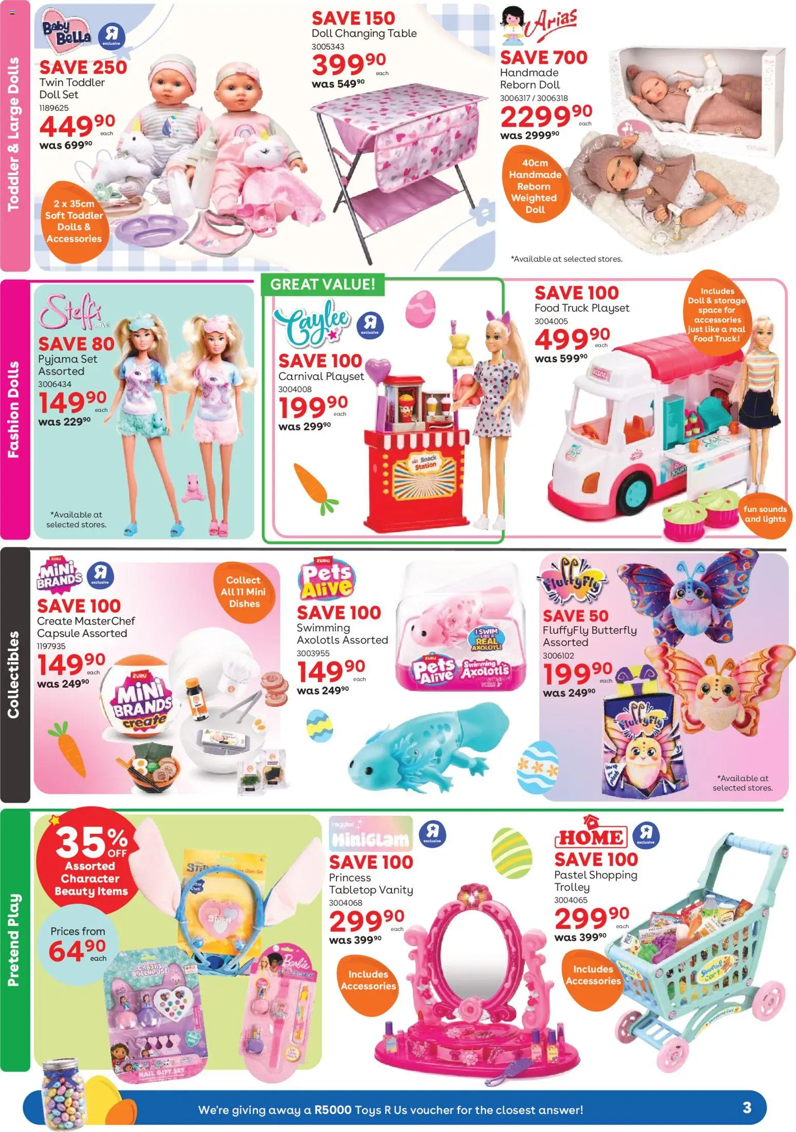 New Toys R Us catalogue – valid from 25.03.2026 | Page: 3 | Products: Playset, Toys, Table, Changing table