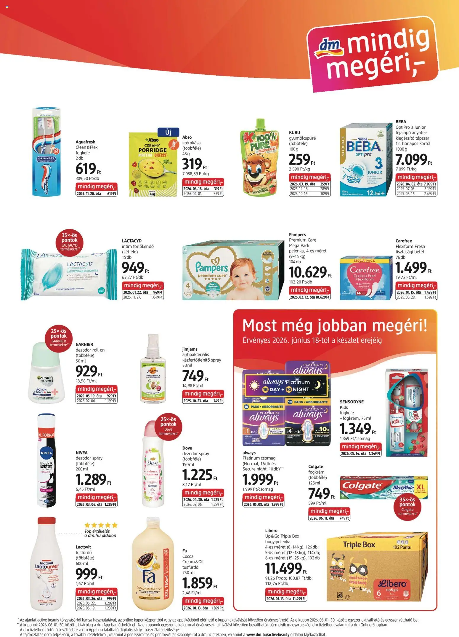 DM Drogerie Markt akciós ujság - amely érvényes a következő dátumtól: 18.06.2026 | Oldal: 3