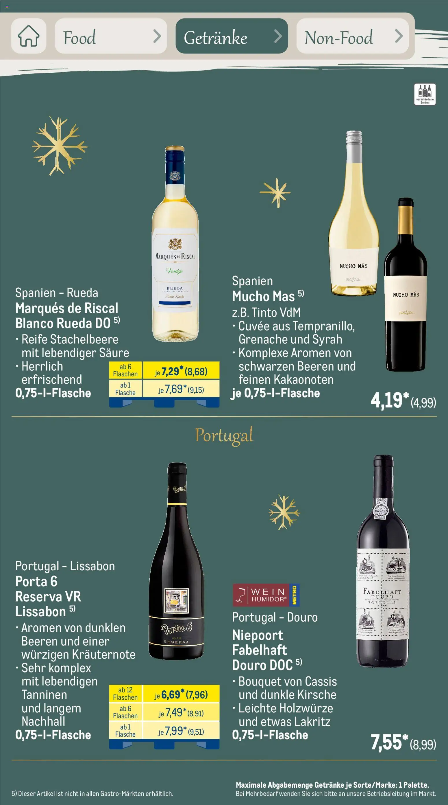 Metro Saisonkatalog Erfolgsrezept – gültig ab 01.10.2026 | Seite: 43 | Produkte: Wein