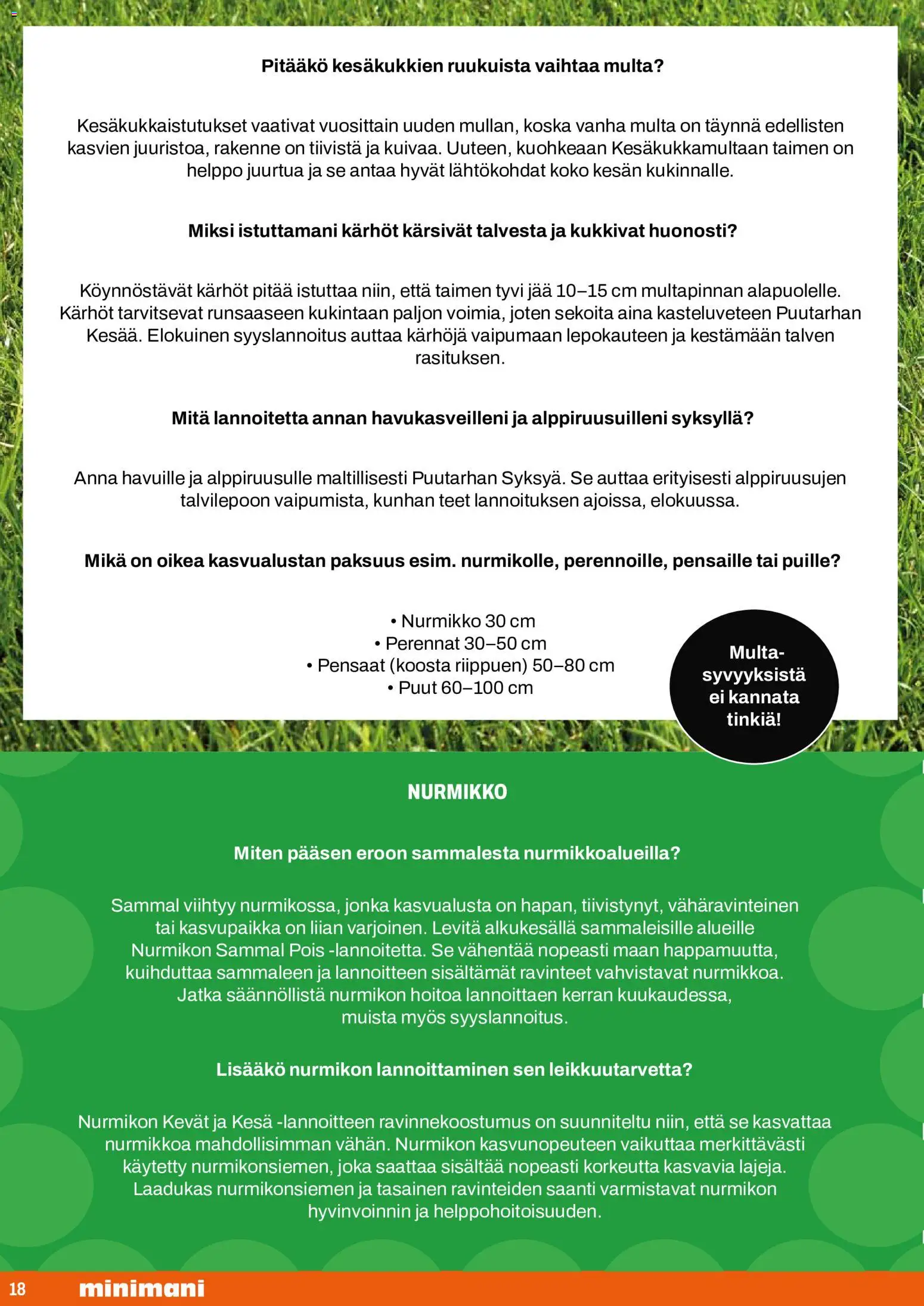 Minimani kuvasto - GreenCare – voimassa 18.05.2026 alkaen | Sivu: 18 | Tuotteet: Multa