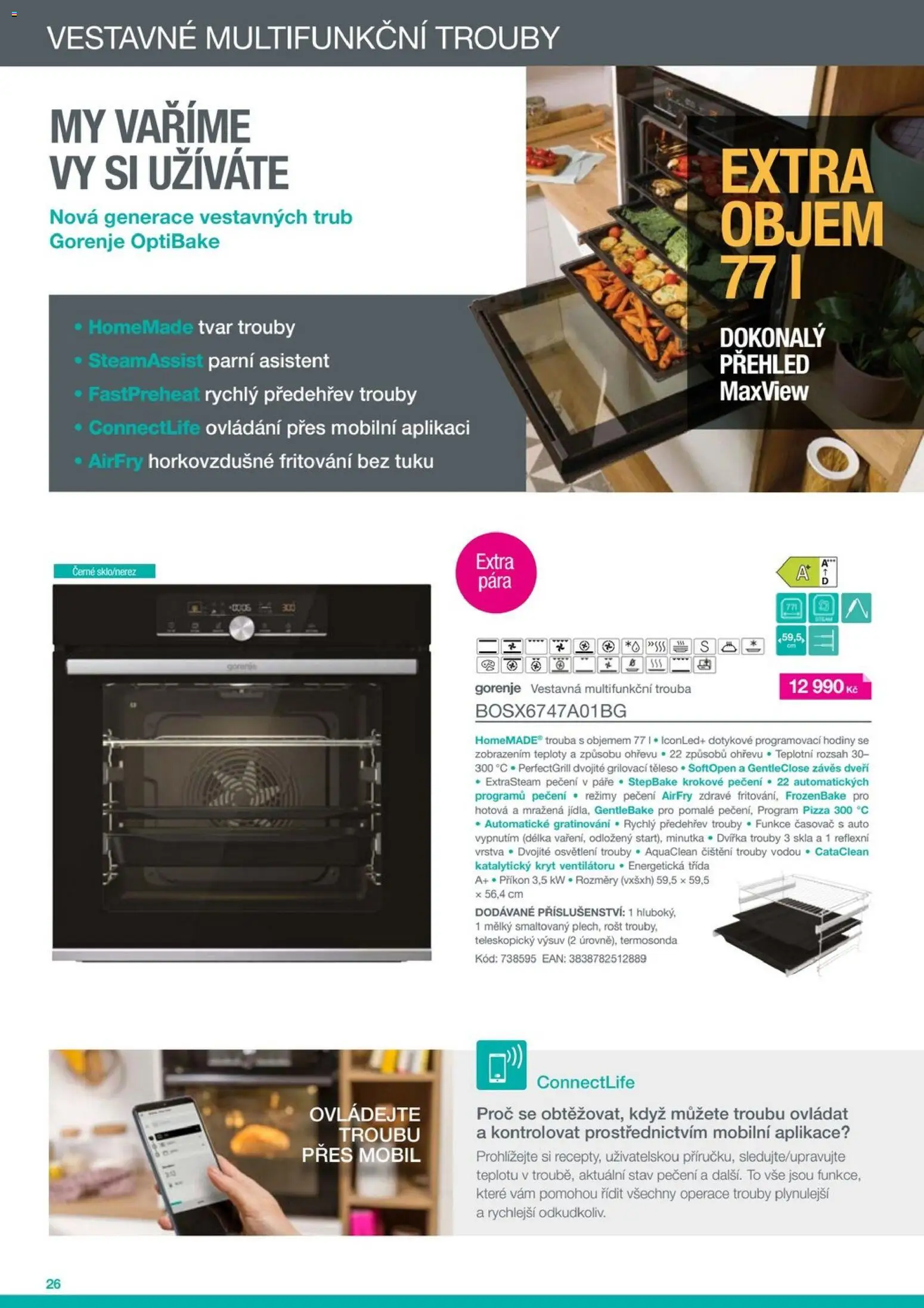 XXXLutz leták - Gorenje 2026 od 01.05.2026 | Strana: 26 | Produkty: Hodiny, Minutka, Trouba, Časovač