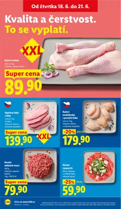 Náhled letáku Hovězí mleté maso, 400 g, chlazené, vakuově baleno, 1 kg = 199,75 Kč od 18.06.2026 | Strana: 12