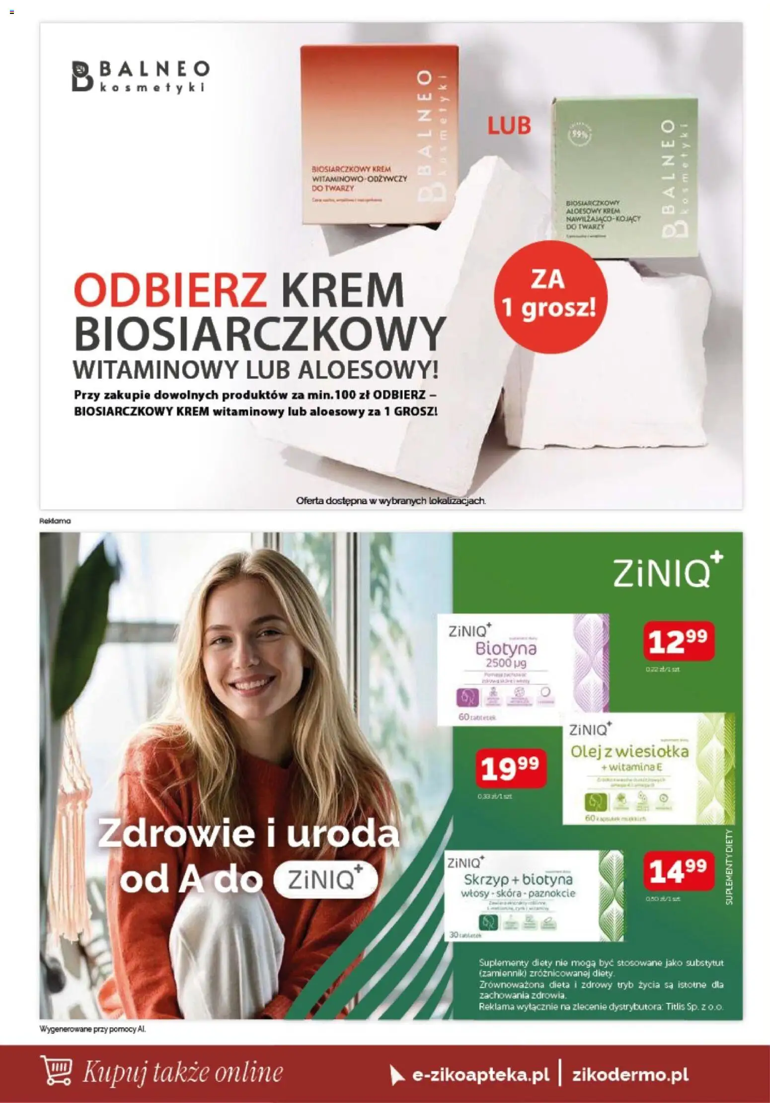 Ziko gazetka od 27.08.2026 | Strona: 14 | Produkty: Kosmetyki, Kosmetyki do twarzy, Krem