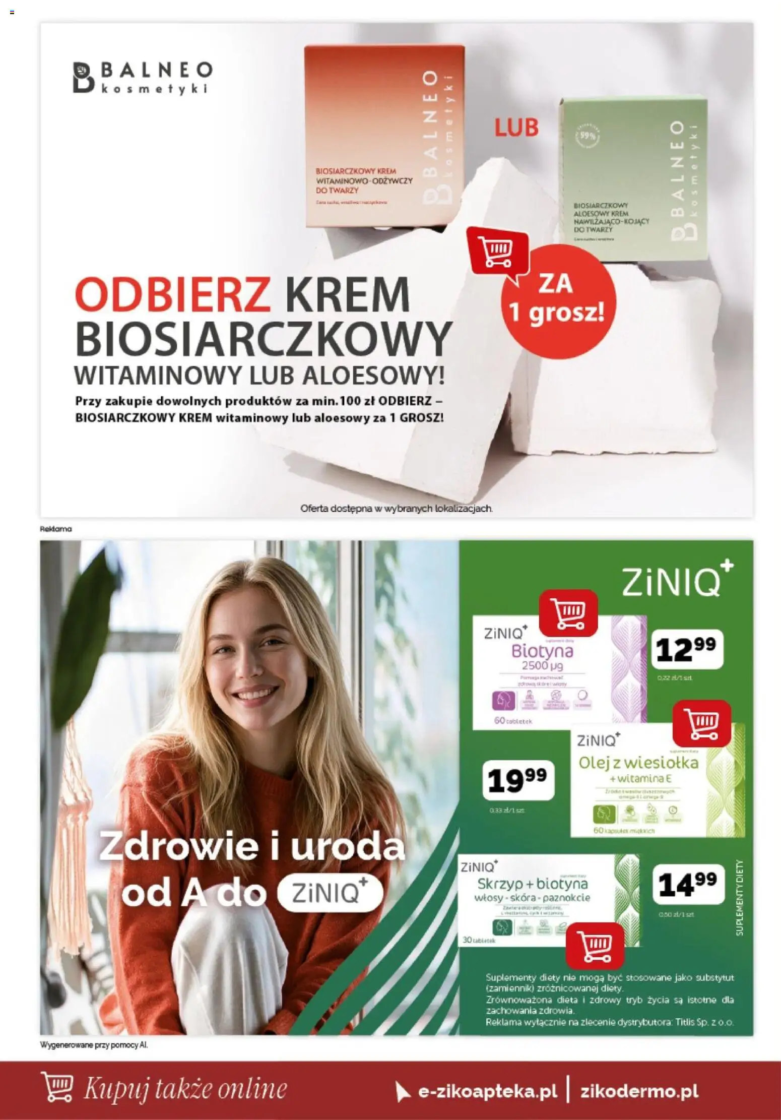 Ziko gazetka od 27.08.2026 | Strona: 14 | Produkty: Kosmetyki, Kosmetyki do twarzy, Krem