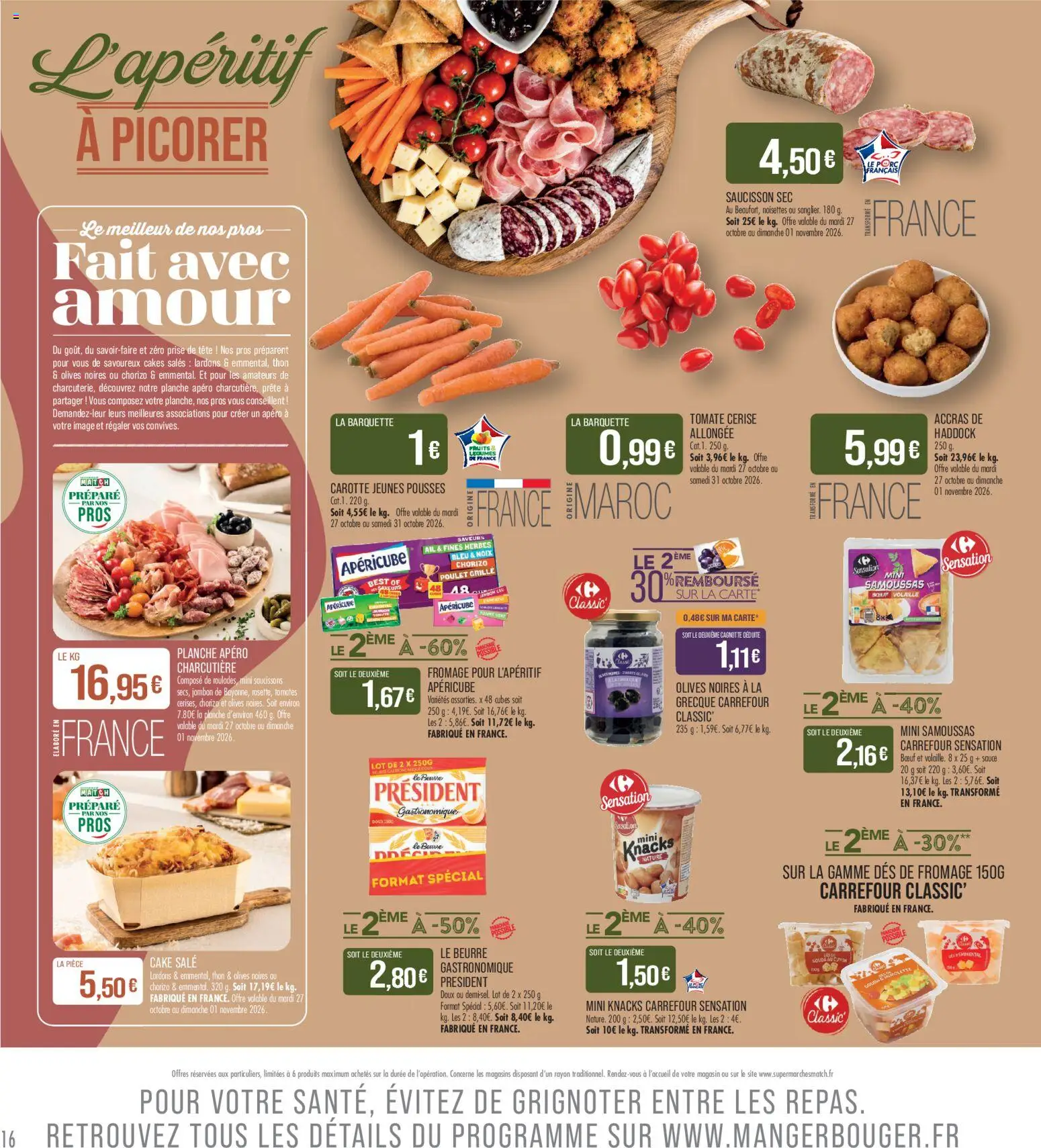{H1} | Page: 16 | Produits: Ail, Volaille, Lardons, Thon