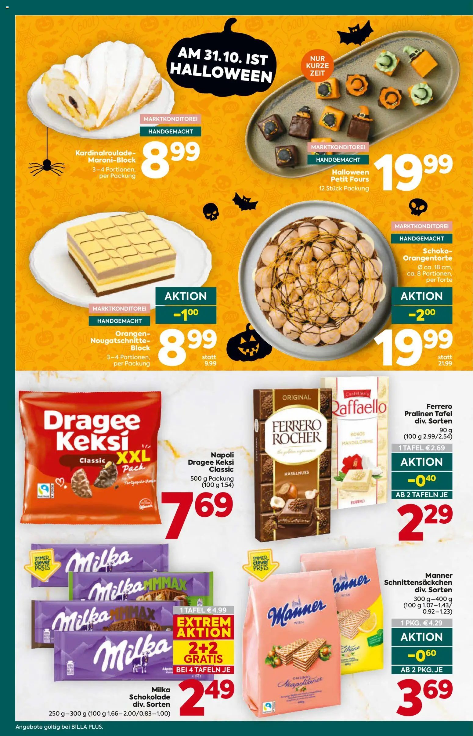 Billa Plus Flugblatt gültig ab 29.10.2026 | Seite: 14 | Produkte: Schokolade, Orangen
