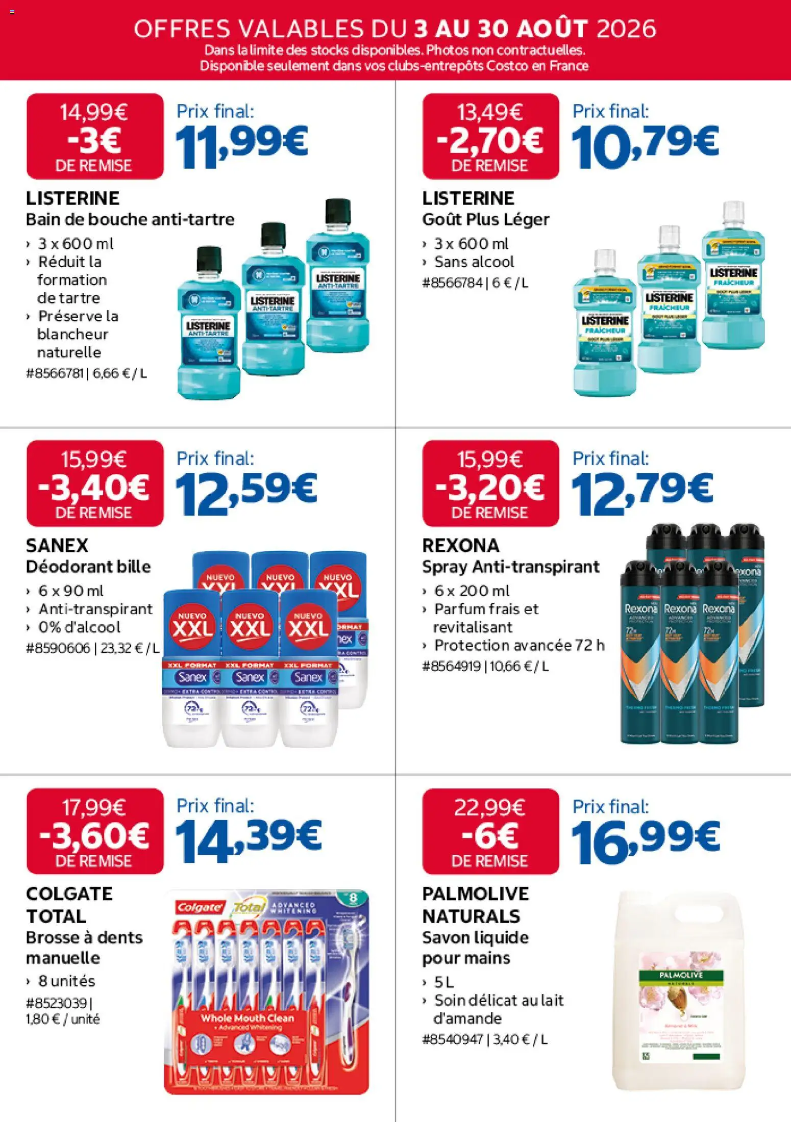 {H1} | Page: 6 | Produits: Parfum, Savon, Bain de bouche, Lait