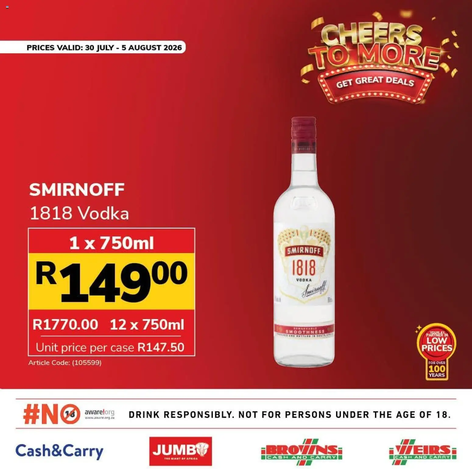 New Jumbo catalogue – valid from 30/07/2026 | Page: 4 | Products: Case, Vodka