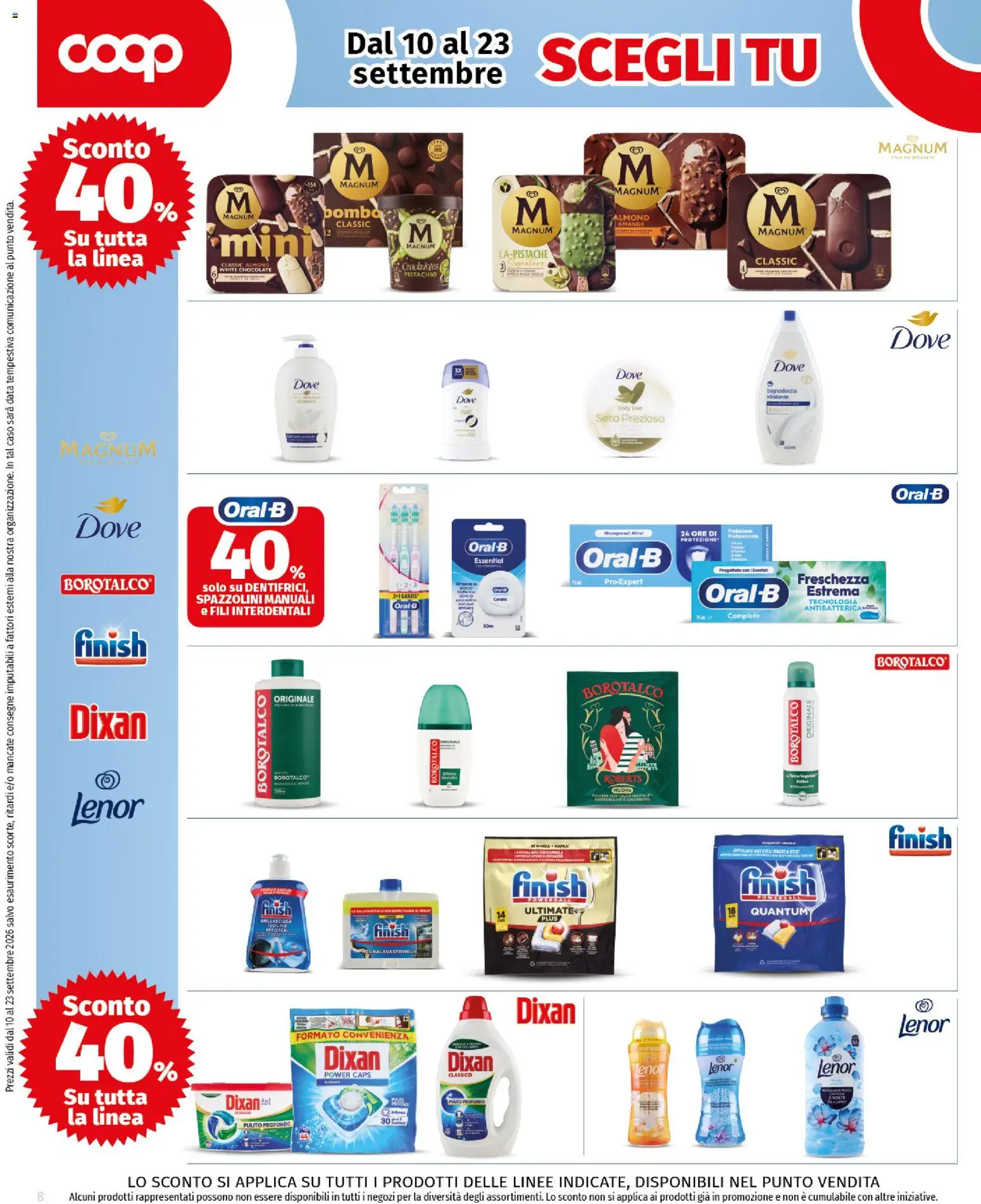 Volantino COOP del 10/09/2026 | Pagina: 8 | Prodotti: Magnum, Data