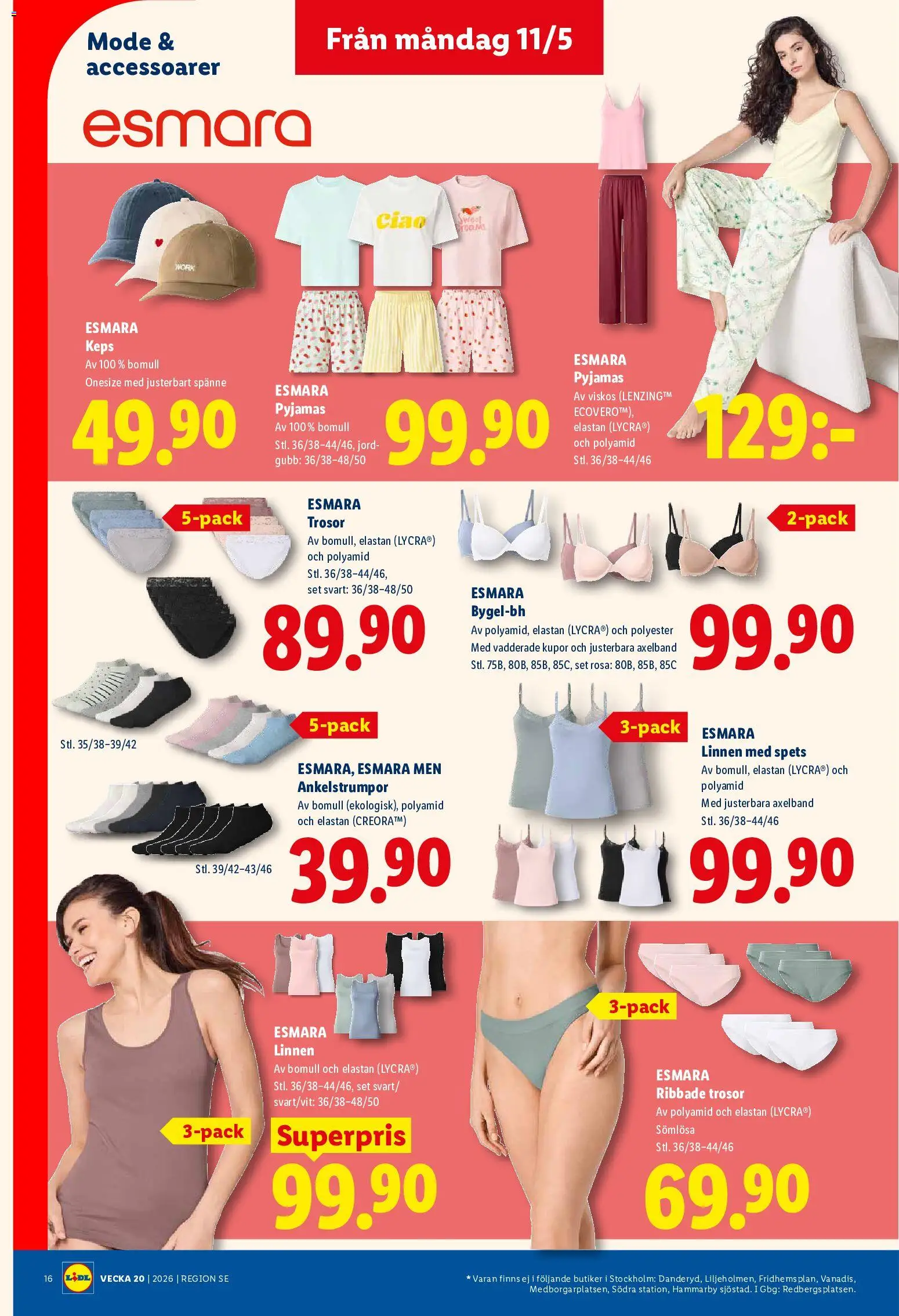Lidl reklamblad aktuell från 11.05.2026 | Sida: 19 | Produkter: Jord, Trosor, Pyjamas, Set