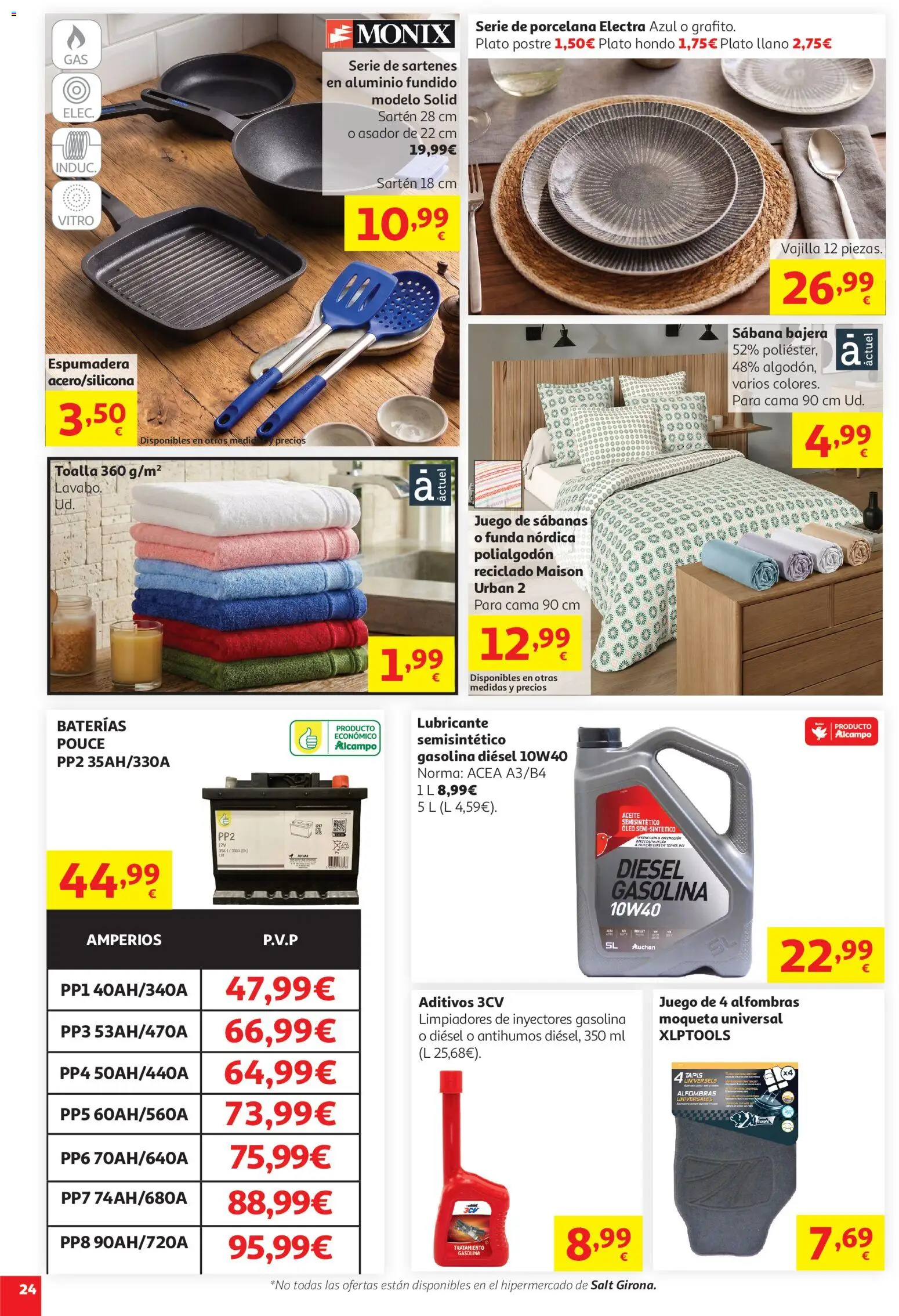 Alcampo HP Cat │ válido desde el 19.05.2026 | Página: 24 | Productos: Noodles αυγού, Juego de sábanas, Funda, Cama