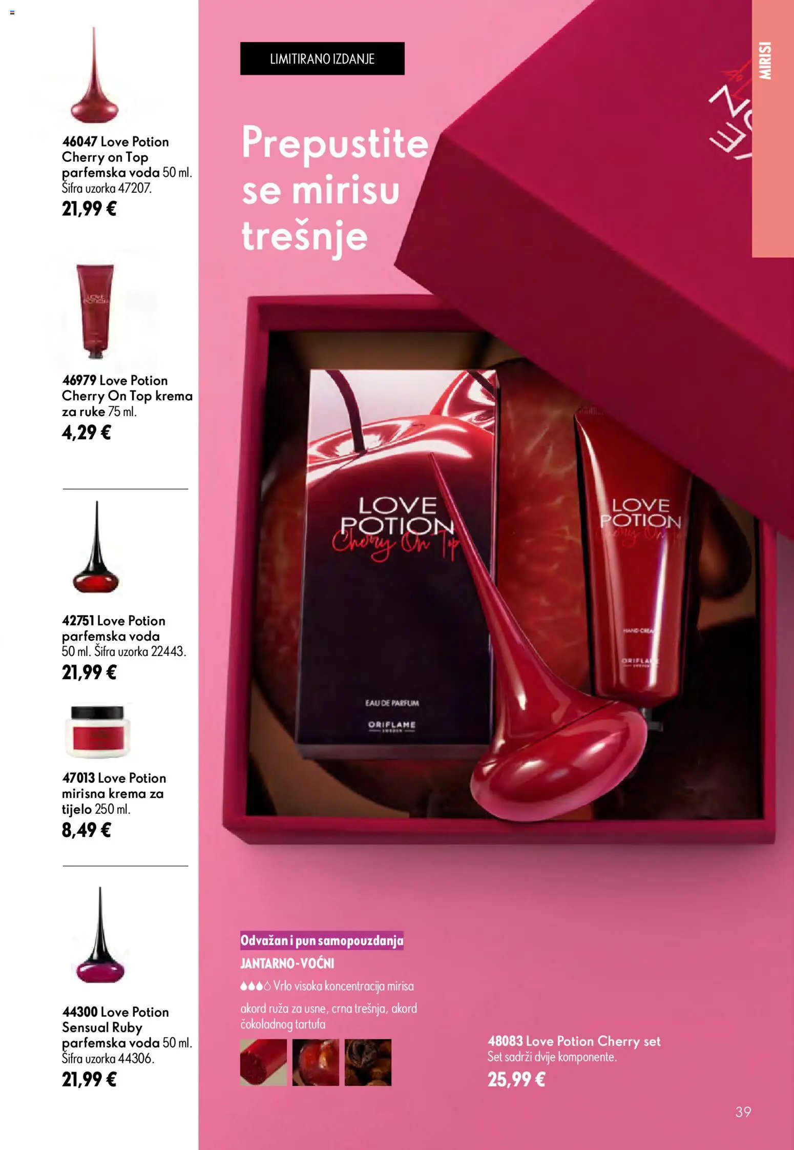 Oriflame katalog | vrijedi od 24.06.2026 | Stranica: 39 | Proizvodi: Krema za tijelo, Krema za ruke, Krema, Voda