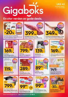 Forhåndsvisning av Gigaboks kundeavis gyldig fra 19/10/2026