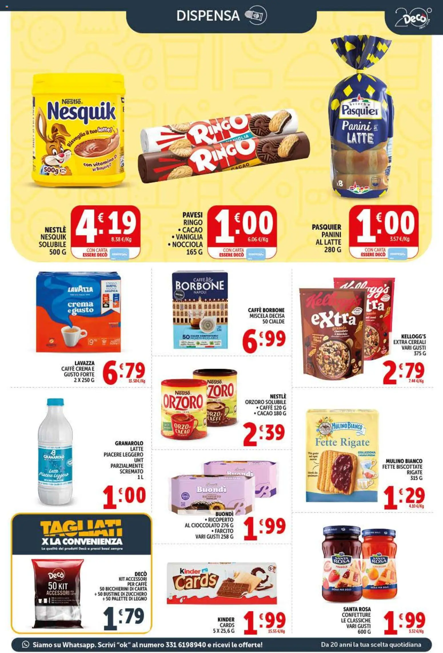 Volantino Decò del 20.05.2026 | Pagina: 7 | Prodotti: Cioccolato, Zucchero, Cacao, Lavazza