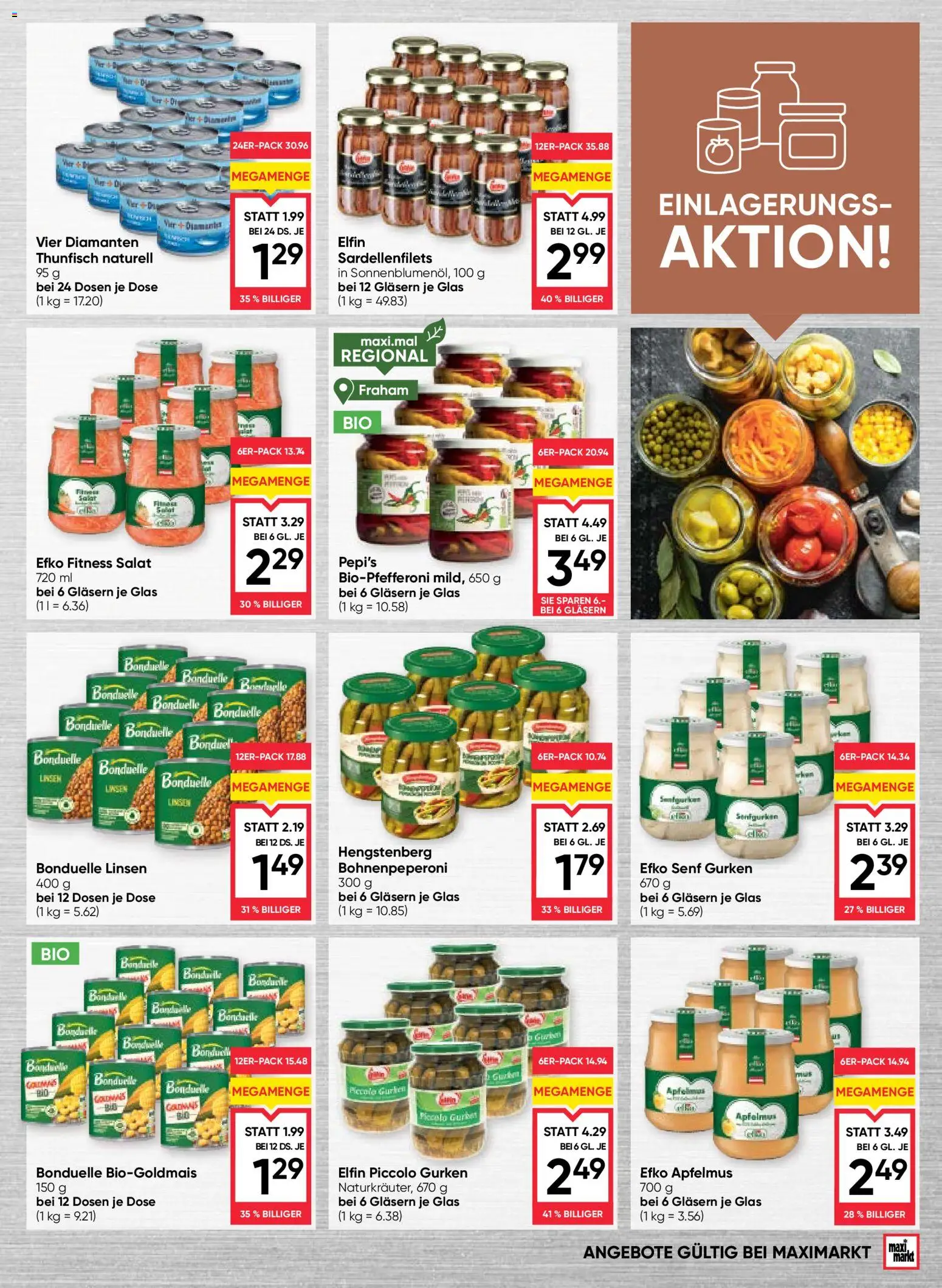 Maximarkt Flugblatt gültig ab 20.08.2026 | Seite: 7 | Produkte: Gurken, Salat