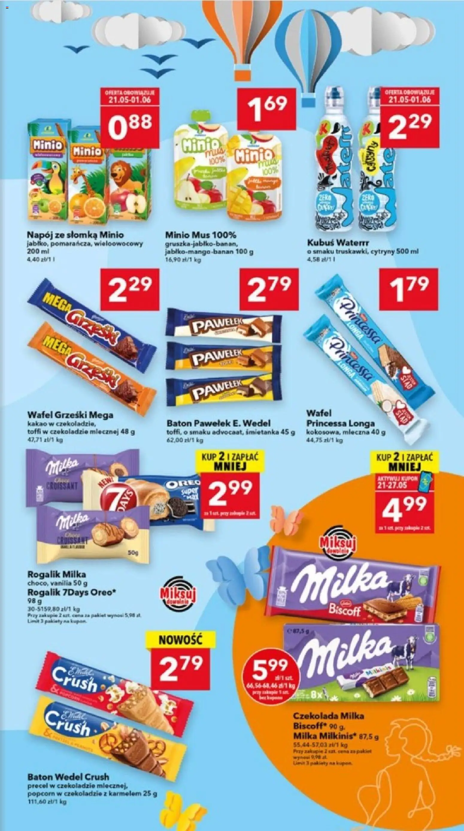 Lewiatan gazetka - Katowice od 21.05.2026 | Strona: 5 | Produkty: Kakao, Czekolada milka, Baton, Czekolada