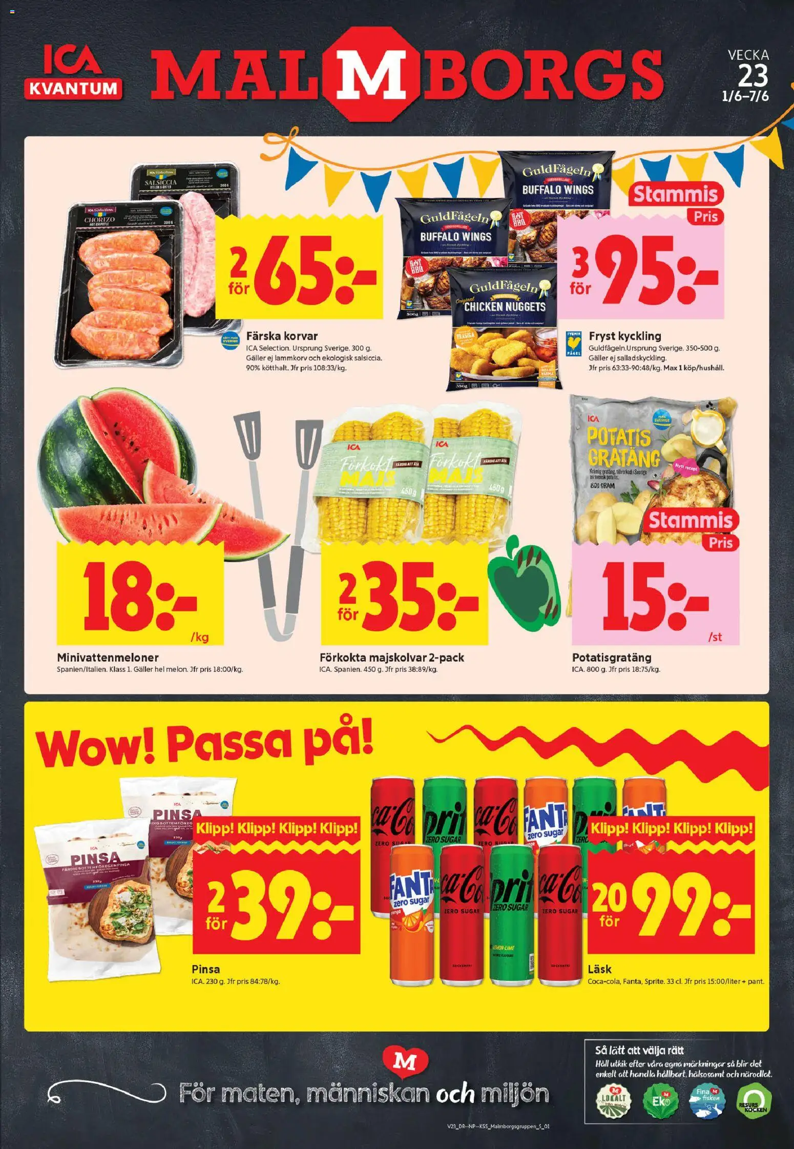 ICA Kvantum reklamblad aktuell från 01.06.2026 | Sida: 1