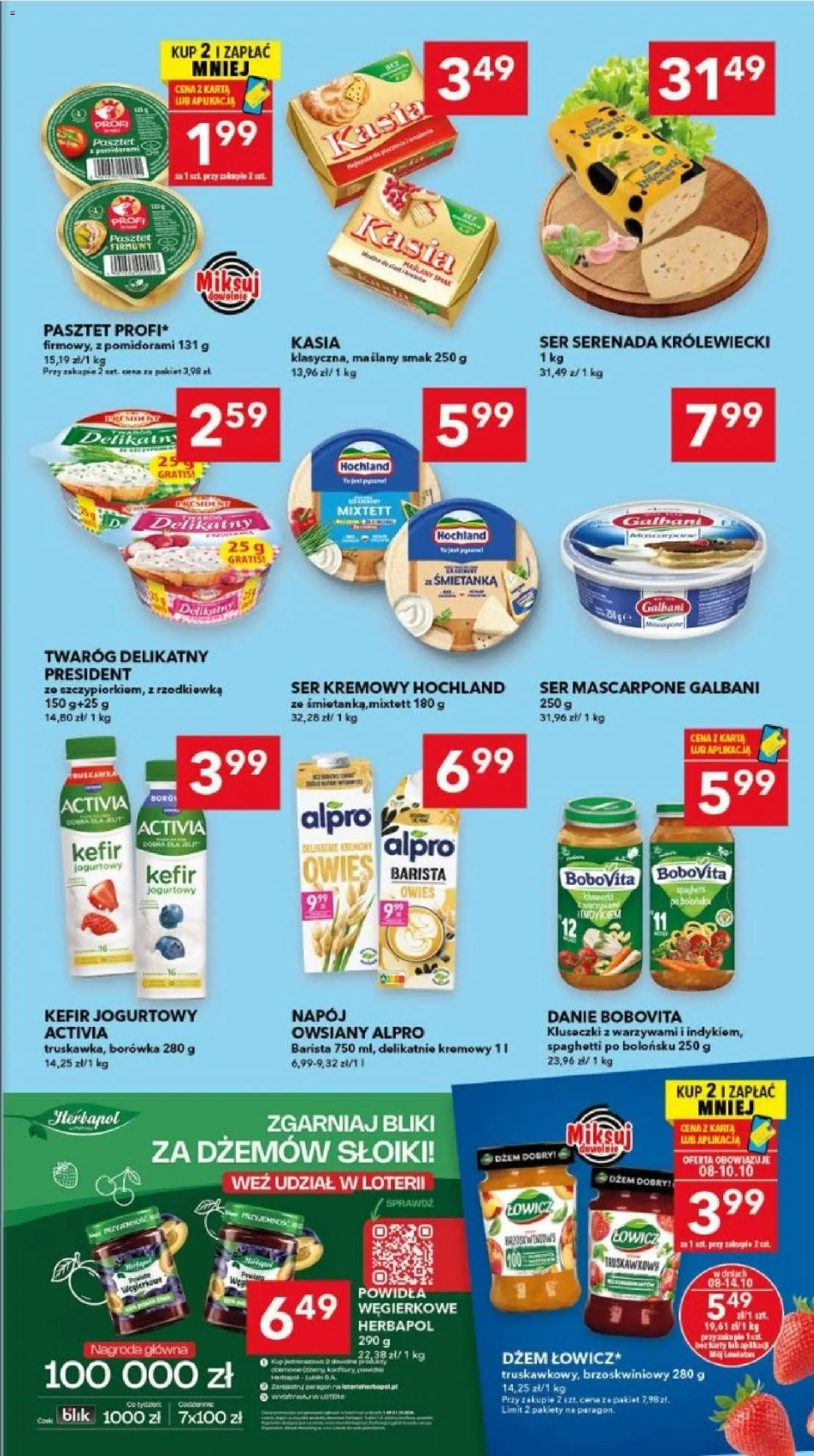 Lewiatan gazetka - Ostrów Wielkopolski od 08.10.2026 | Strona: 3 | Produkty: Karta, Alpro, Mascarpone, Ser