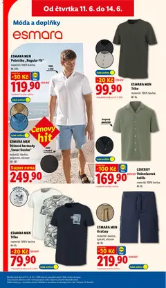 Náhled letáku ESMARA MEN Kraťasy, Shorts made of cotton, lyocell, elastane, available in sizes M-XL. od 11.06.2026 | Strana: 45
