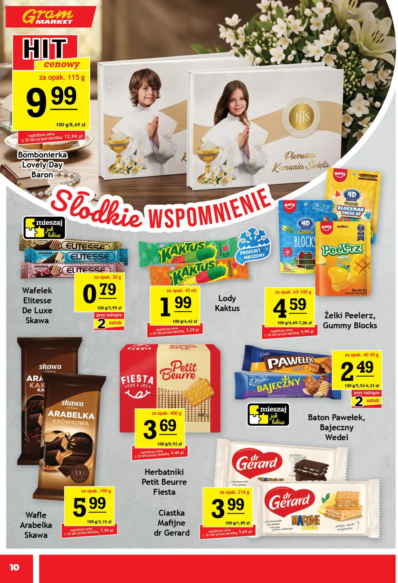 Gram Market gazetka od 13.05.2026 | Strona: 10 | Produkty: Mango, Bombonierka, Baton, Ciastka