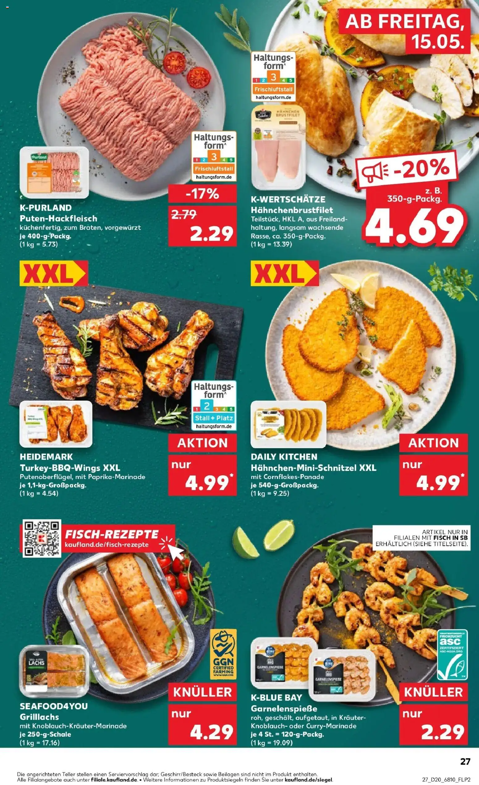Kaufland Prospekt Waldshut-Tiengen	 – gültig ab 10.05.2026 | Seite: 34 | Produkte: Schnitzel, Fisch, Lachs, Knoblauch