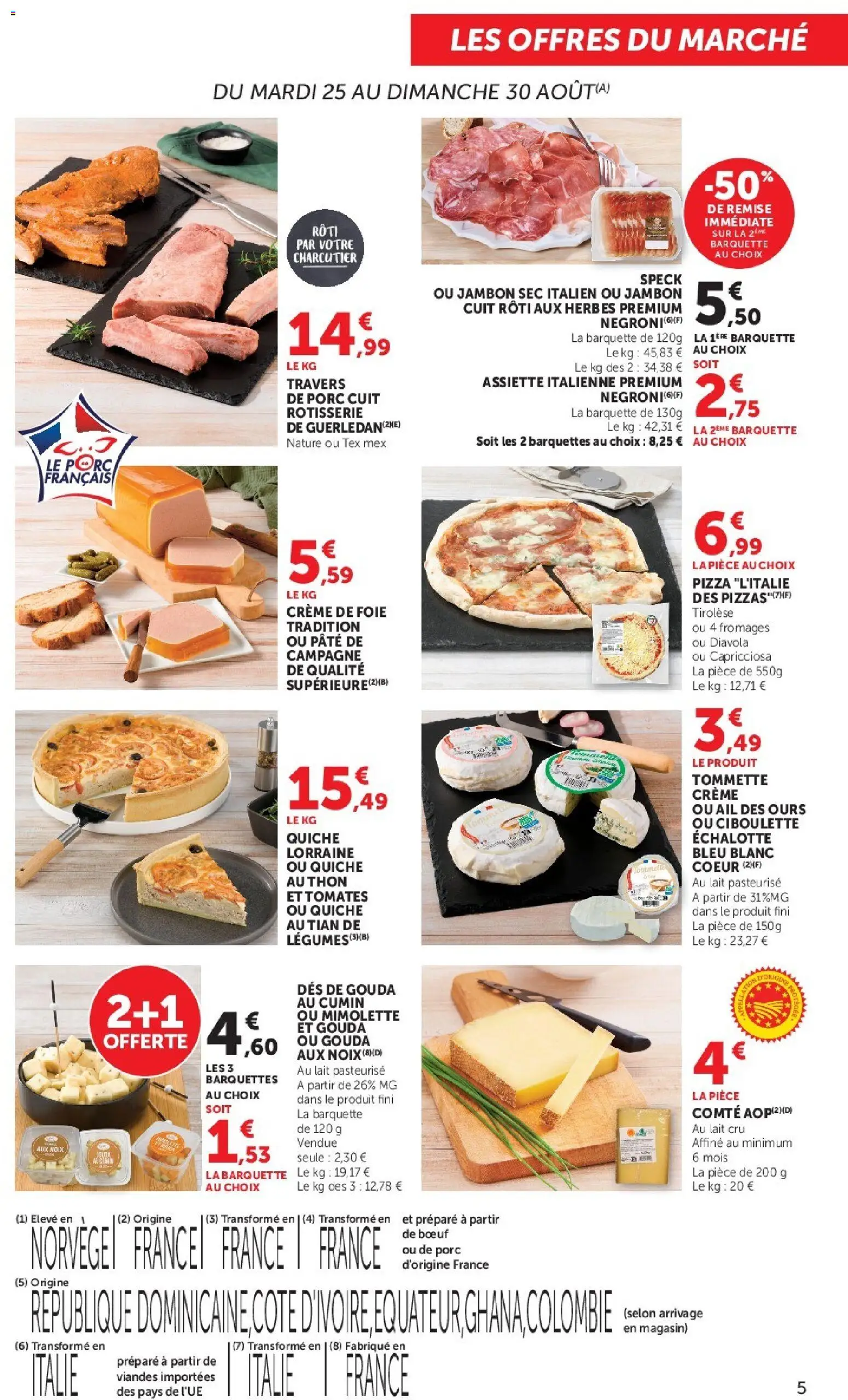 {H1} | Page: 5 | Produits: Lait, Pâte, Assiette, Noix