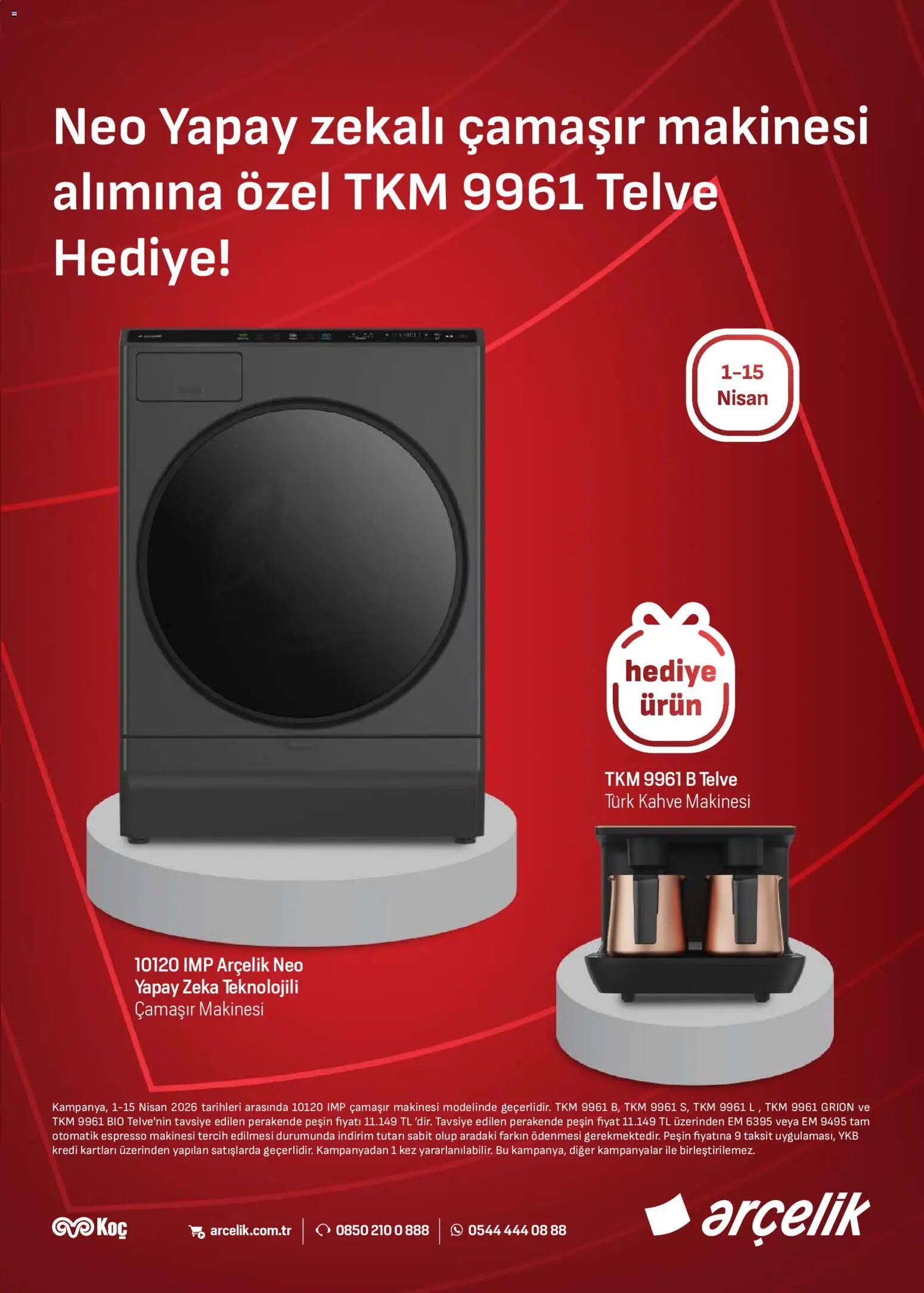 Arçelik Katalog - 01.04.2026 tarihinden itibaren geçerlidir | Sayfa: 25 | Ürünler: Espresso makinesi, Kahve, Çamaşır makinesi, Kahve makinesi