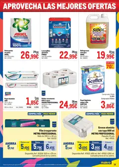 Vista previa Makro Precios Centro válido desde el 05/10/2026 | Página: 15 | Productos: Polvo, Papel higienico, Bolsa, Lavavajillas