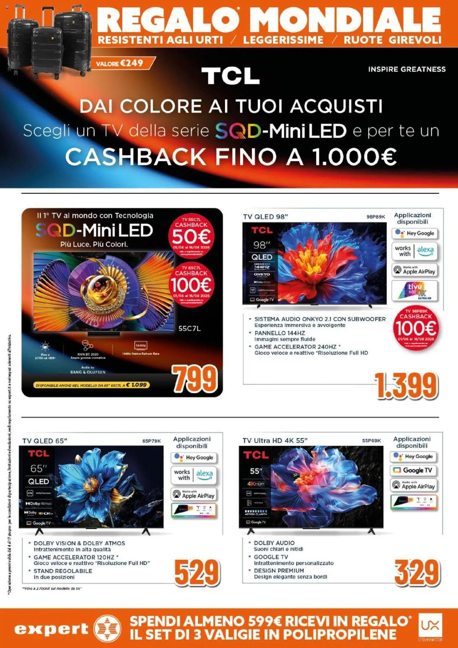 Volantino Expert del 04.06.2026 | Pagina: 9 | Prodotti: Tè, TV, Audio, Gioco