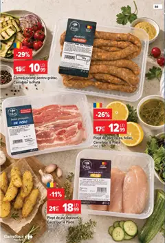Ofertele Carrefour valabile de la 15.07.2026 | Pagină: 50 | Produse: Hacıyatmaz Kedi Oyuncağı, Cârnați