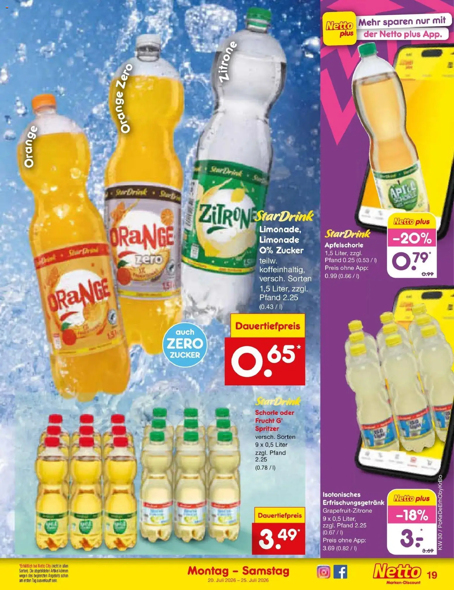 Netto Marken-Discount Prospekt Buttenwiesen – gültig ab 20.07.2026 | Seite: 31 | Produkte: Limonade, Zucker, Zitrone