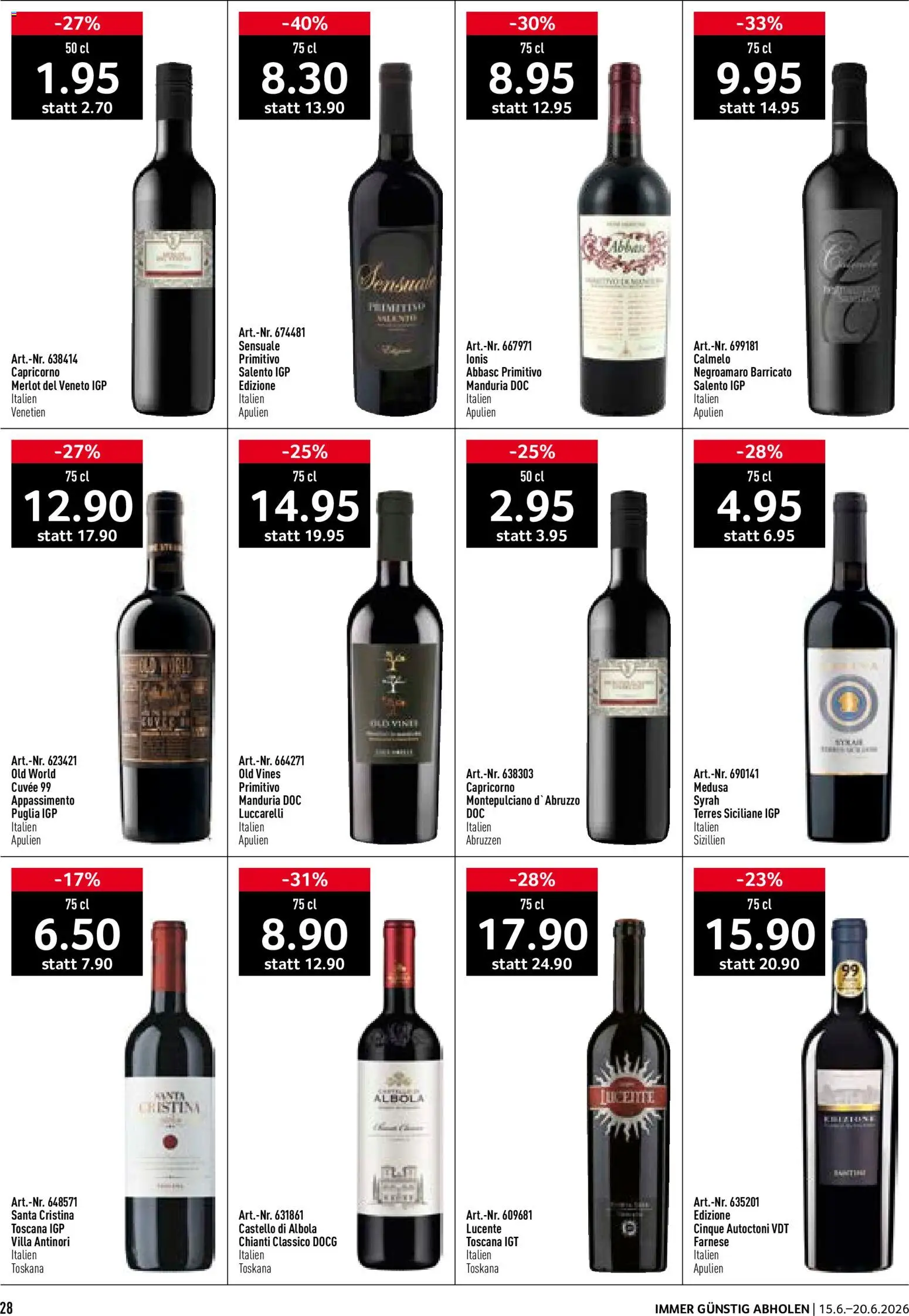Prodega aktionen – gültig ab 15.06.2026 | Seite: 28 | Produkte: Merlot