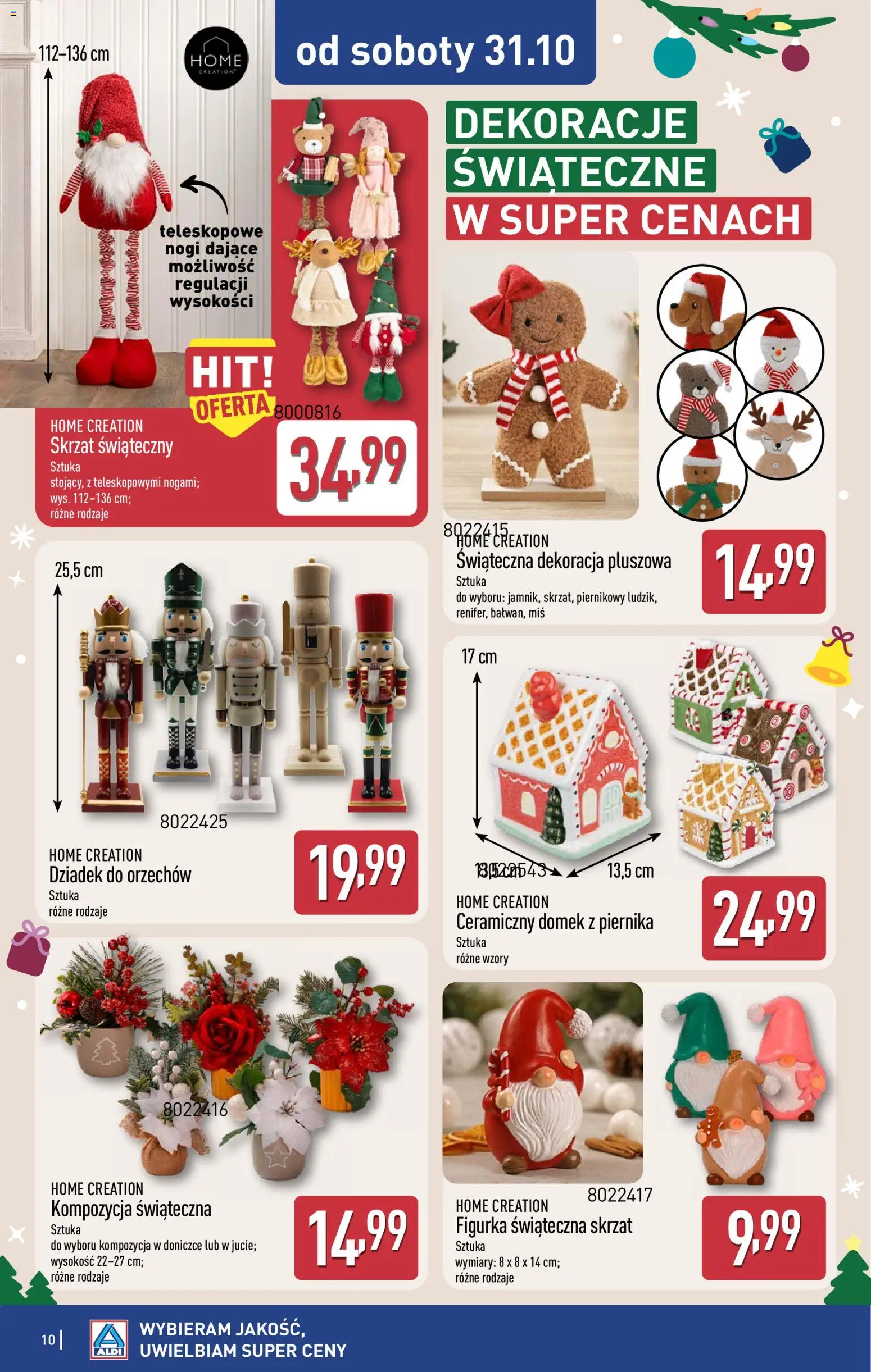 Aldi gazetka - Artykuły przemysłowe i tekstylia od 28.10.2026 | Strona: 10 | Produkty: Dekoracje