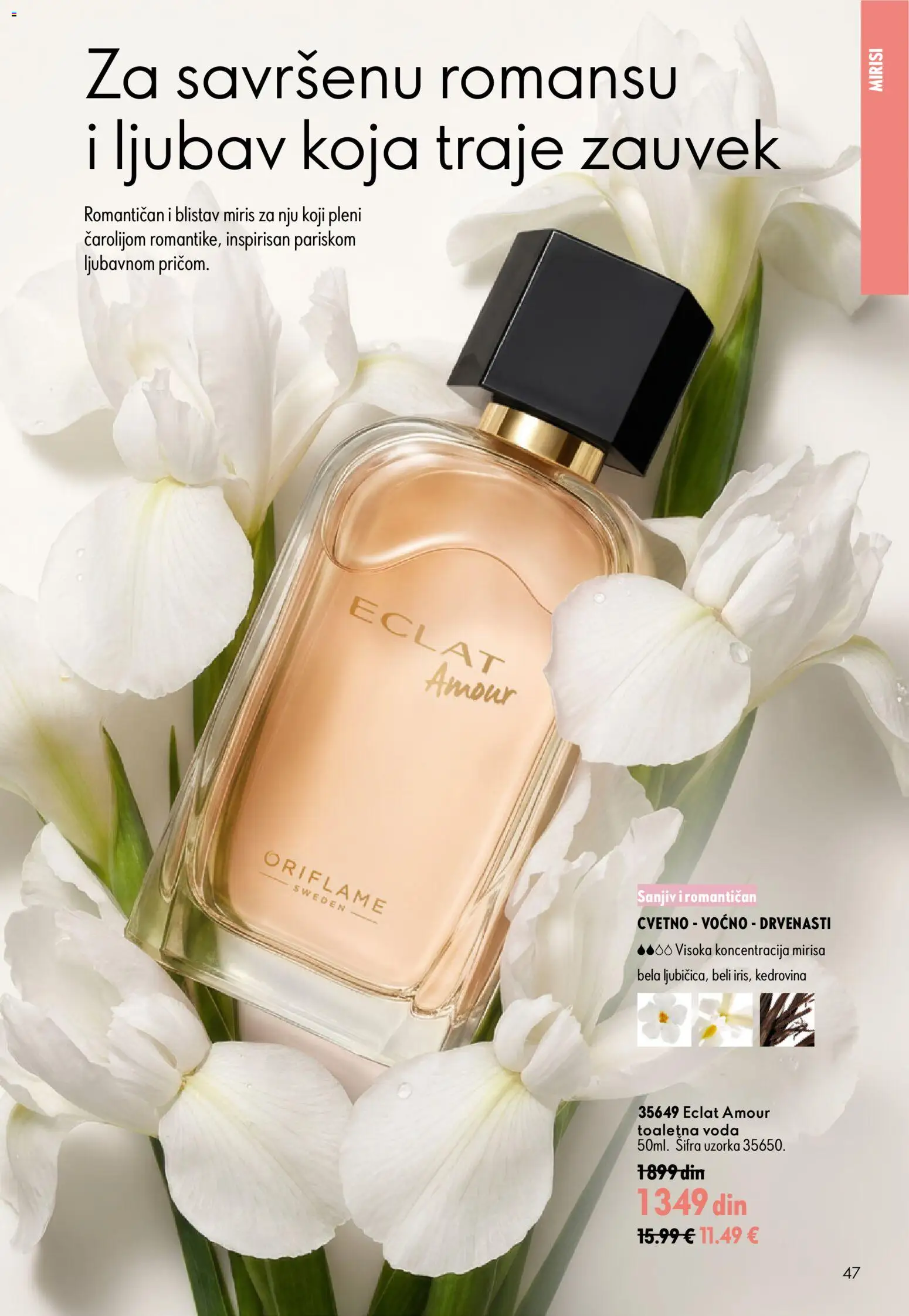 Oriflame katalog - važi od 16.09.2026 | Strana: 47 | Proizvode: Miris, Toaletna voda, Voda