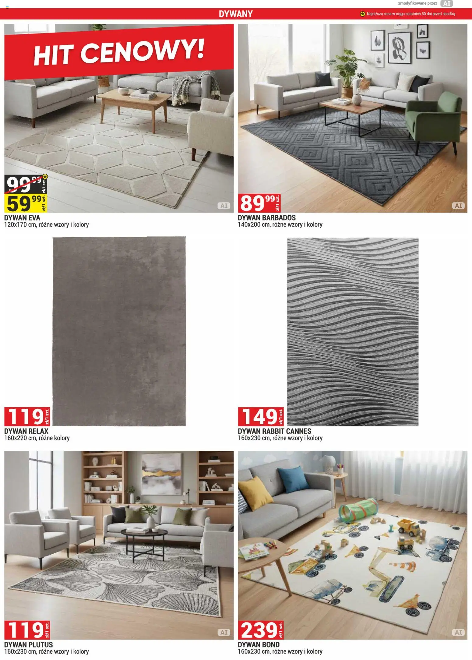 Merkury Market gazetka od 01.10.2026 | Strona: 62 | Produkty: Dywan, Dywany
