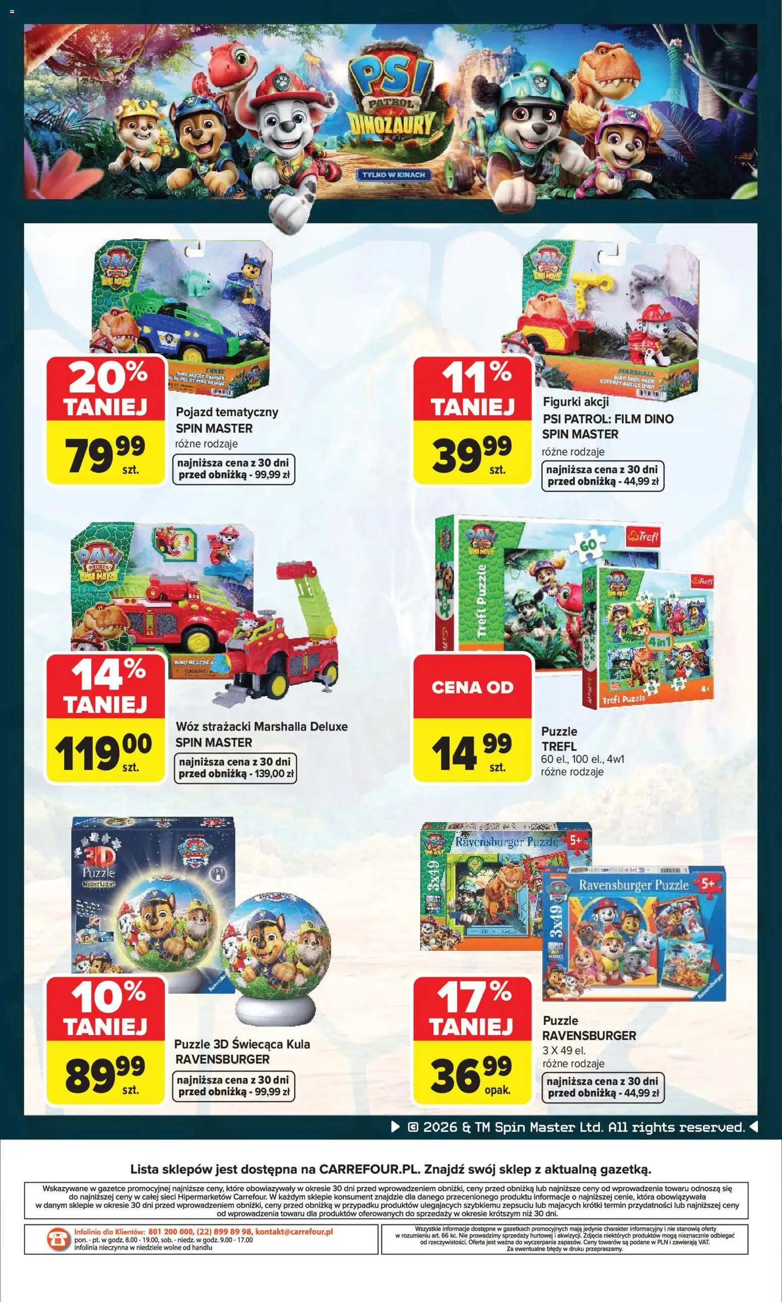 Carrefour gazetka - Psi Patrol i dinozaury od 30.07.2026 | Strona: 8 | Produkty: Figurki