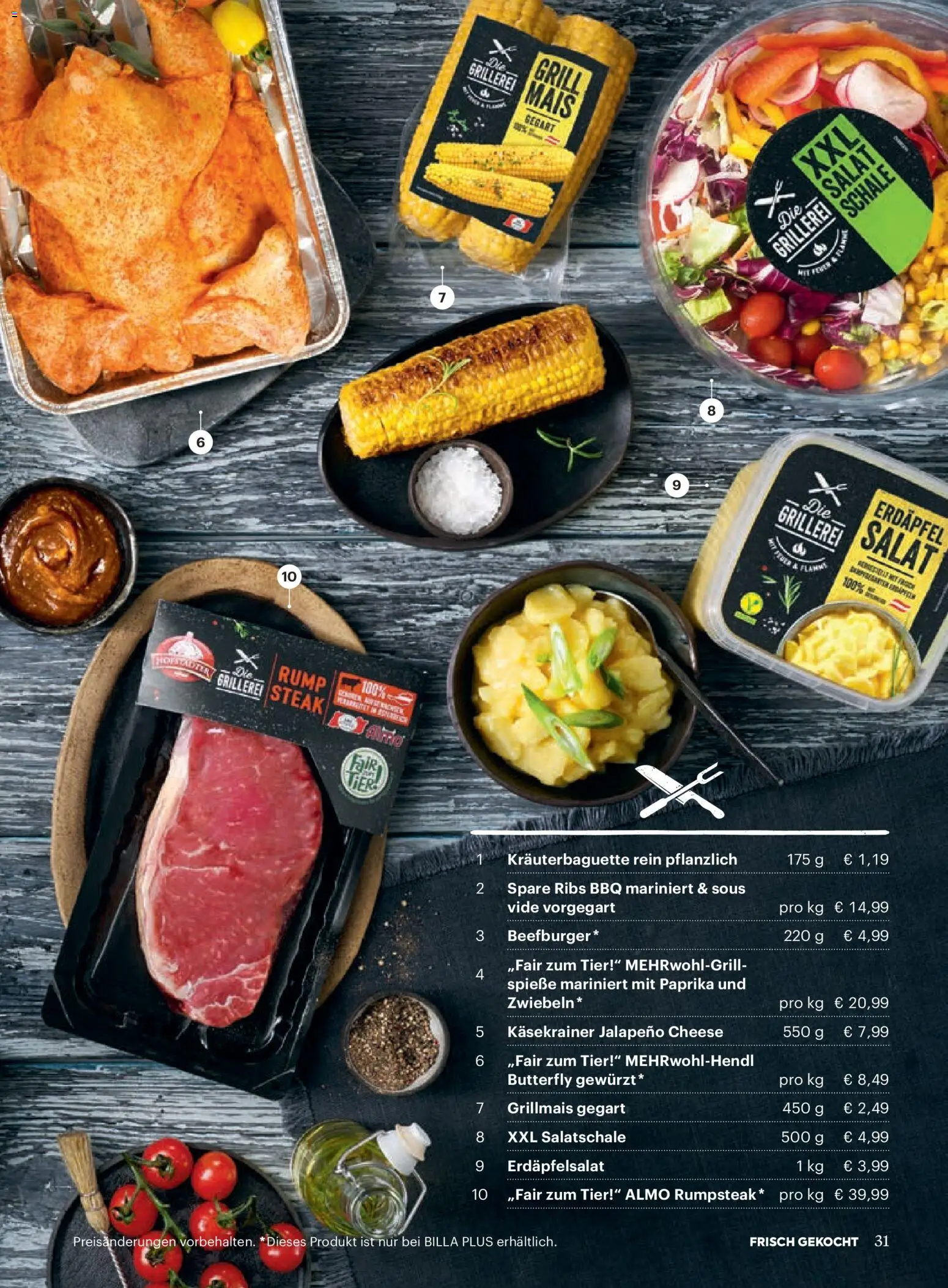 Billa AT akciós ujság - amely érvényes a következő dátumtól: 01.05.2026 | Oldal: 31 | Termékek: Grill, Jalapeno