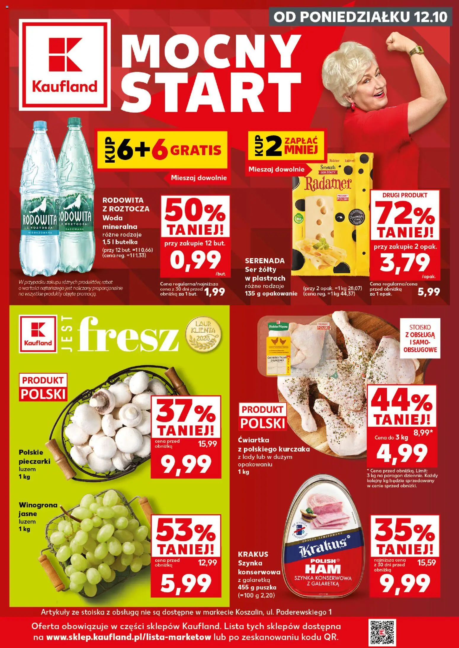 Kaufland Polsko leták - Mocny start od 12.10.2026 | Strana: 1