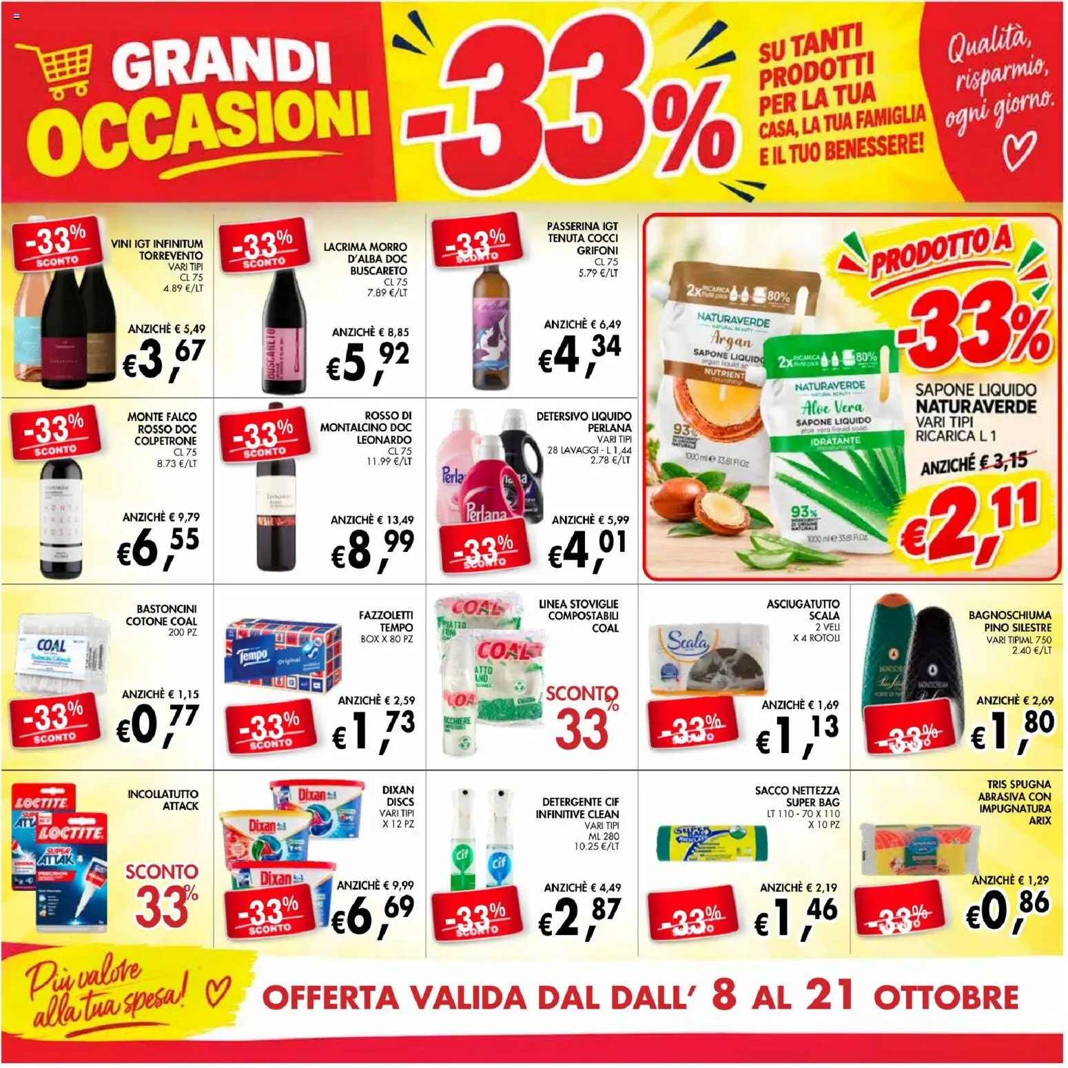 Volantino Coal del 08/10/2026 | Pagina: 5 | Prodotti: Spugna, Sapone, Bagnoschiuma, Scala