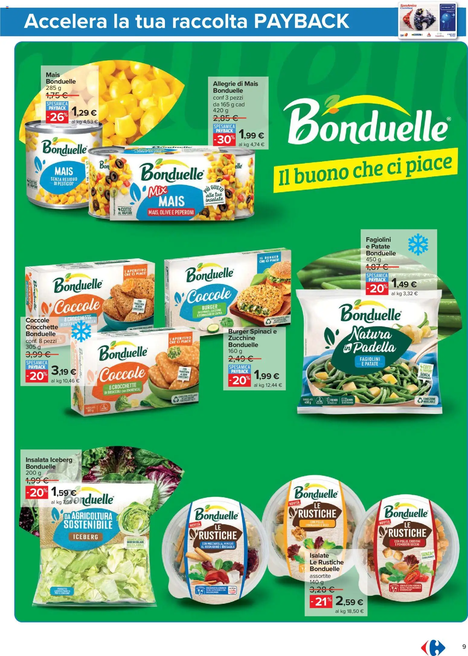Volantino Carrefour del 16.06.2026 | Pagina: 9 | Prodotti: Rosmarino, Formaggio, Spinaci, Padella