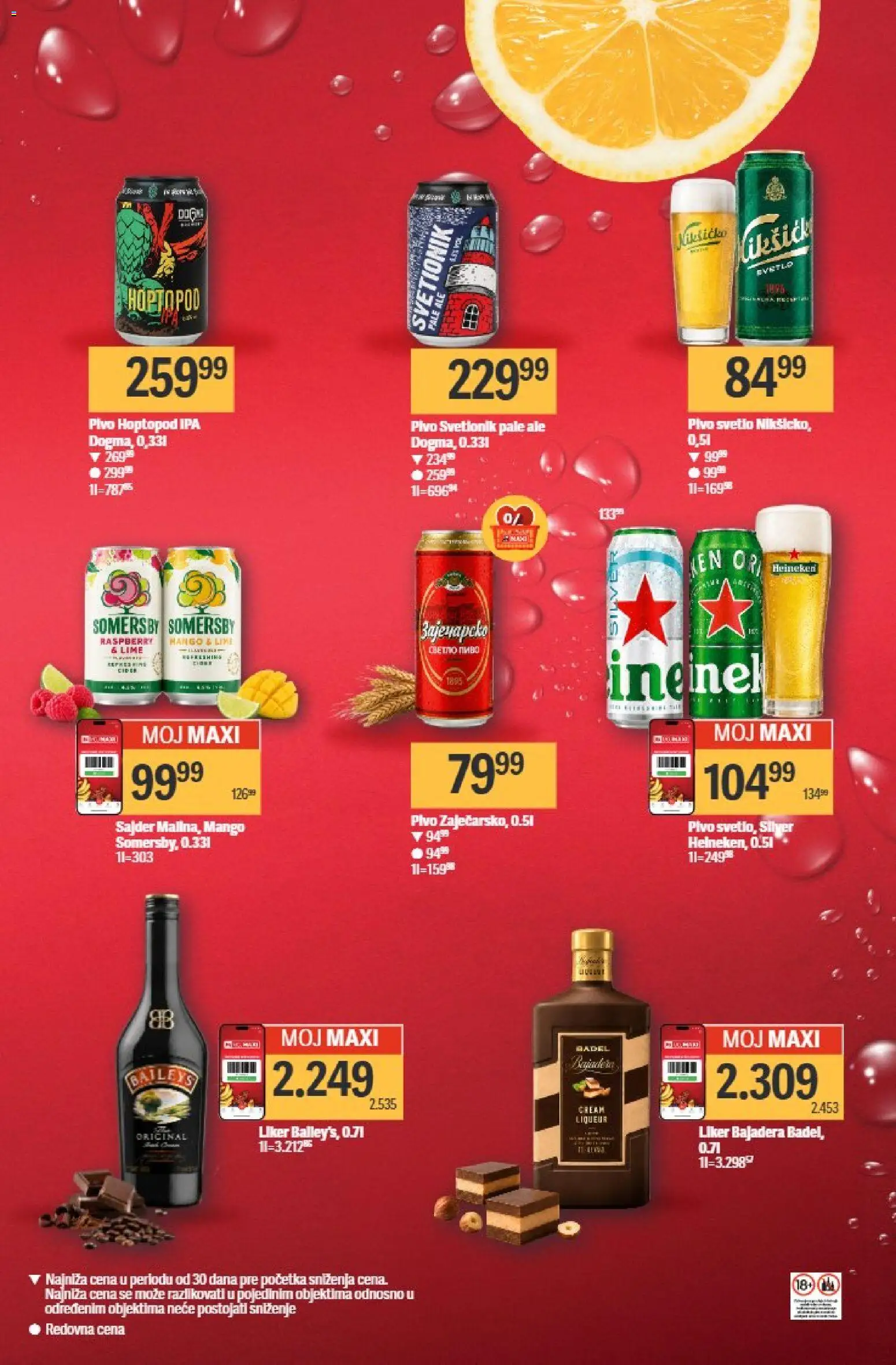 Maxi katalog - važi od 11.06.2026 | Strana: 9 | Proizvode: Heineken, Baileys, Cider, Pivo