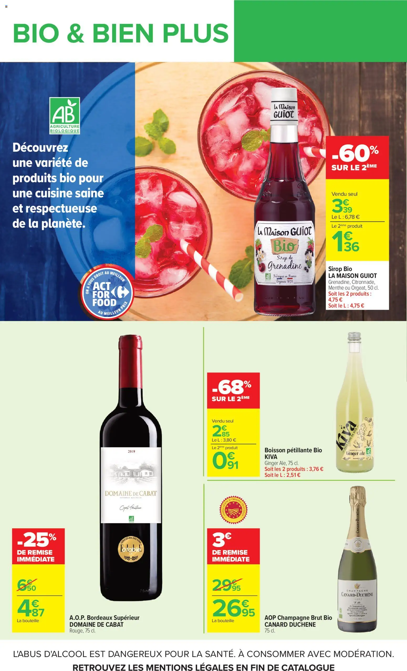 {H1} | Page: 20 | Produits: Menthe, Champagne brut, Champagne