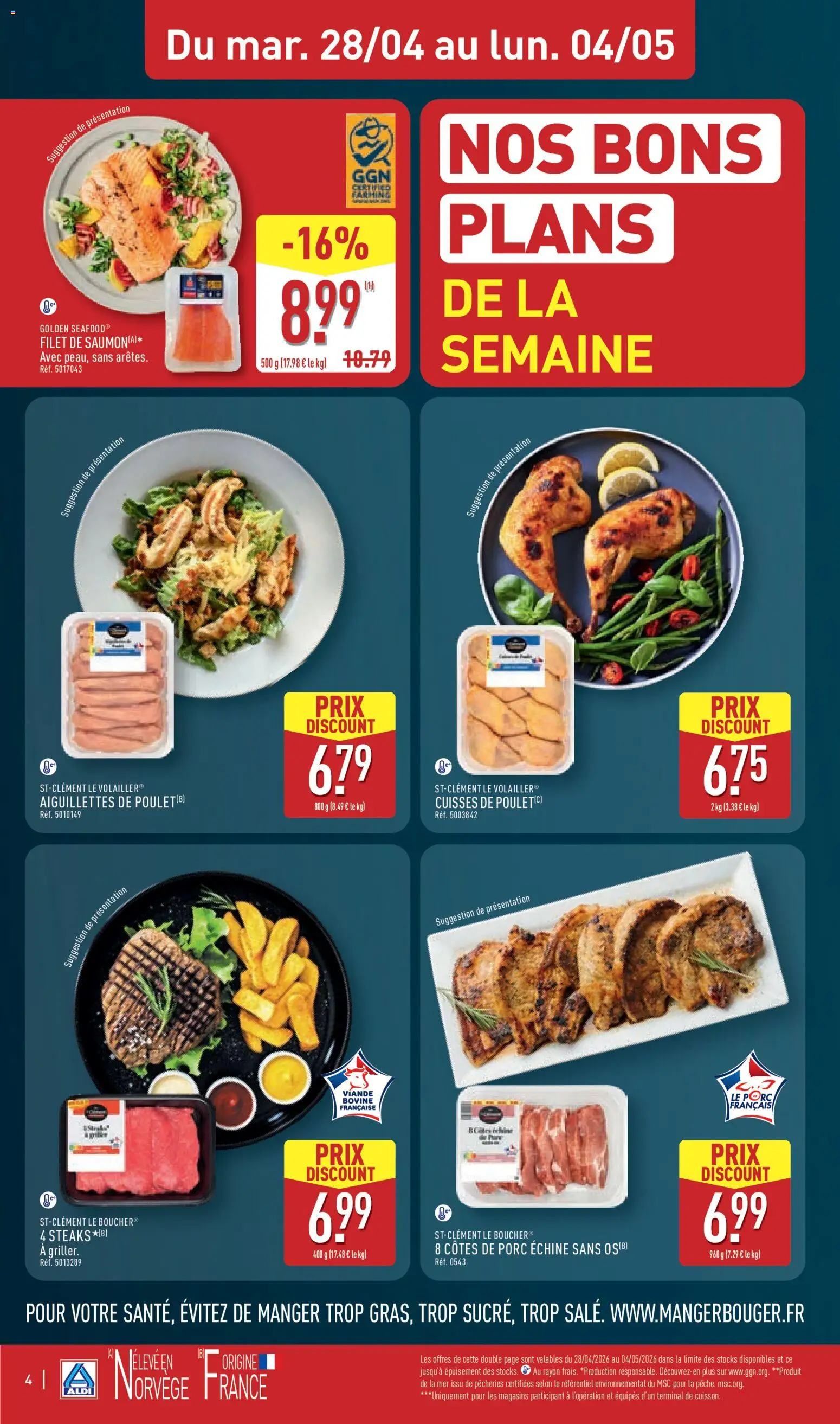 {H1} | Page: 8 | Produits: Saumon fumé, Sel, Vinaigre, Jambon