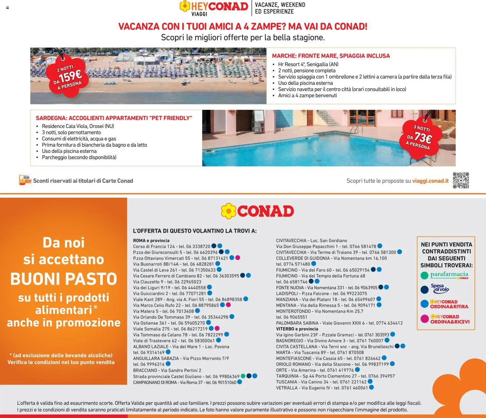 Volantino Conad del 22.04.2026 | Pagina: 27 | Prodotti: Ombrellone, Acqua, Letto, Bagno