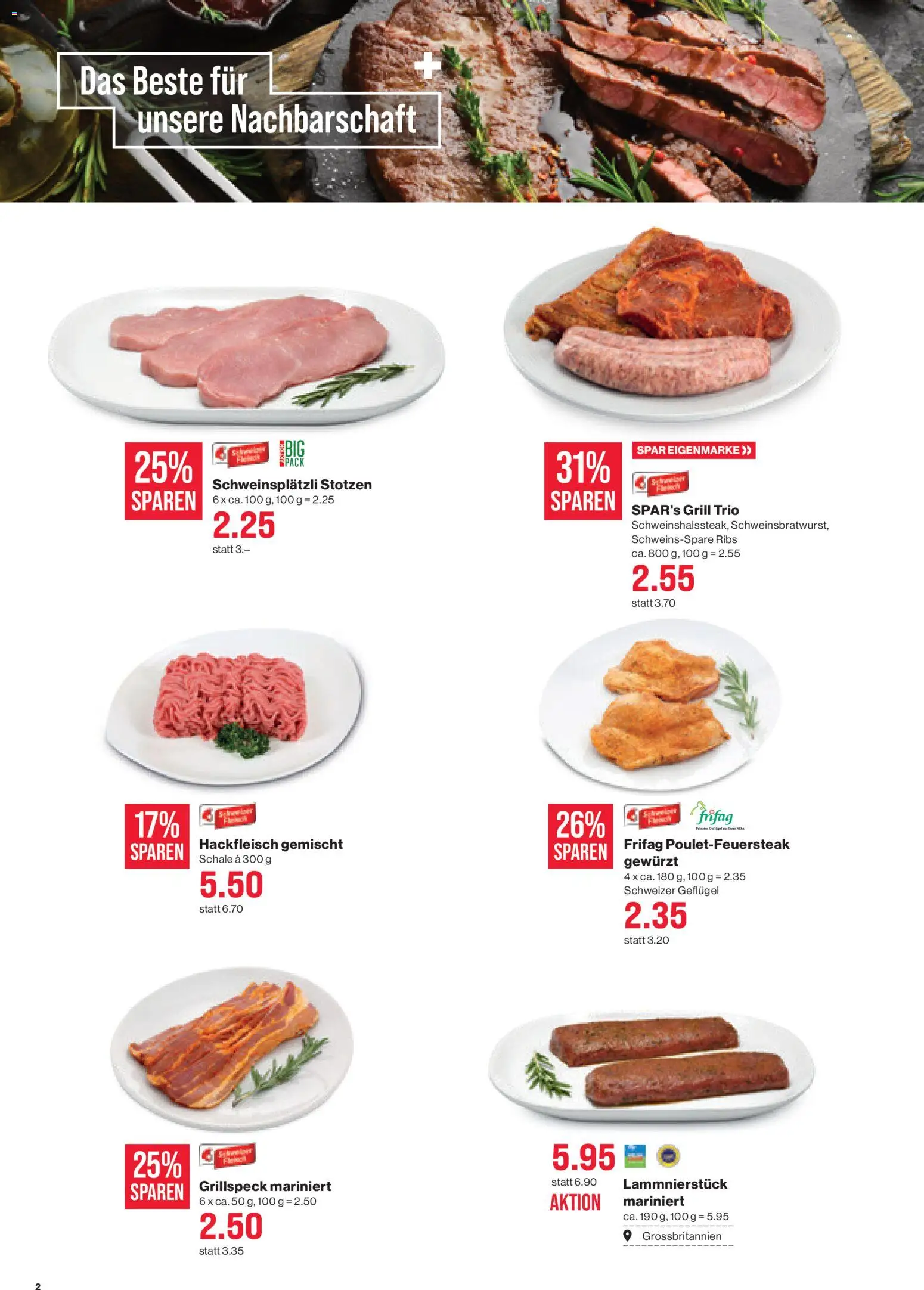 SPAR - SPAR Handels AG – gültig ab 18.06.2026 | Seite: 2 | Produkte: Grill