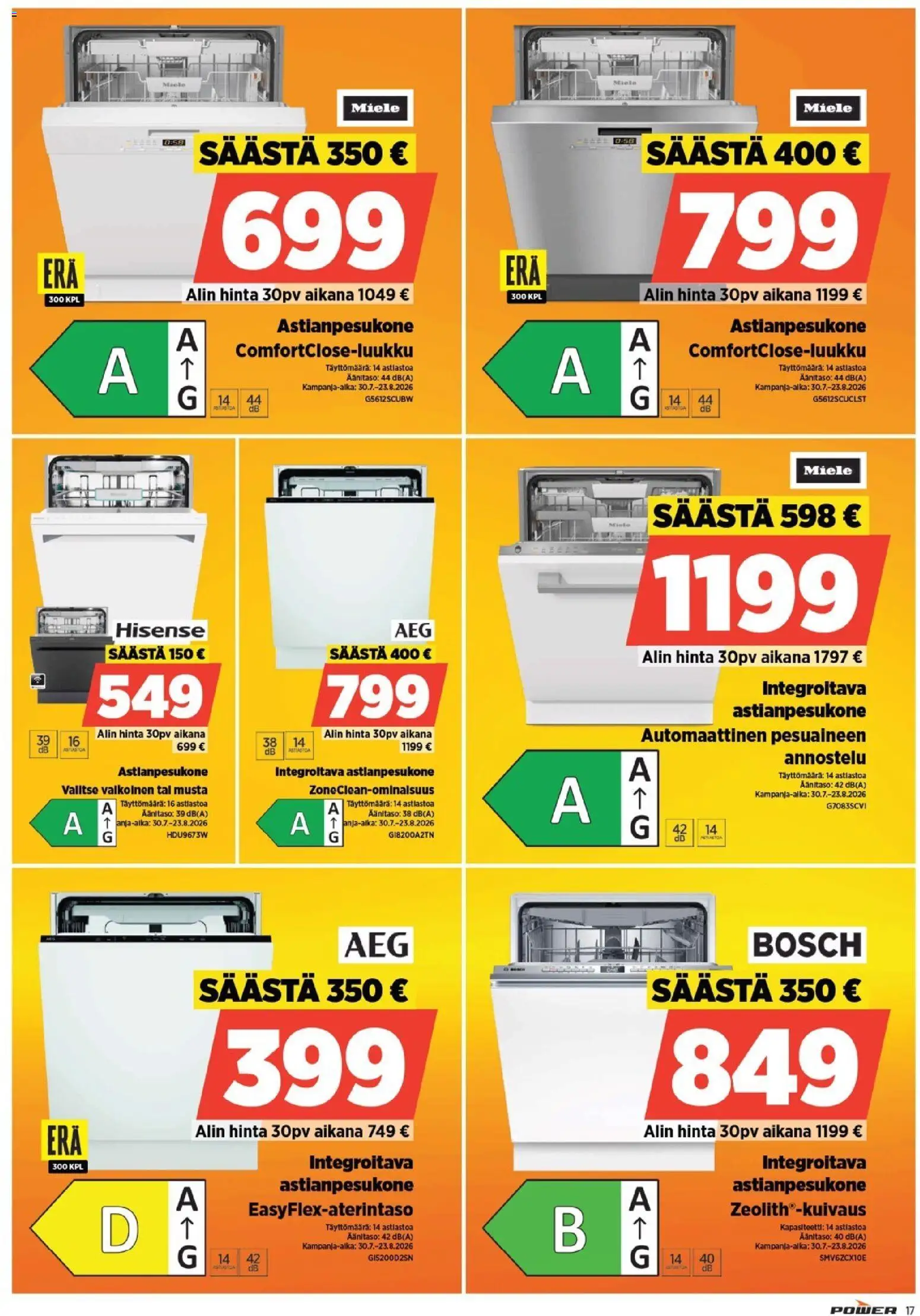 Power tarjoukset – voimassa 17/08/2026 alkaen | Sivu: 17