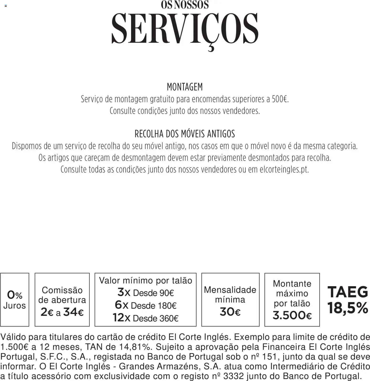 El Corte Ingles folheto Coleções │ válido de 30/10/2026 | Página: 4 | Produtos: Banco