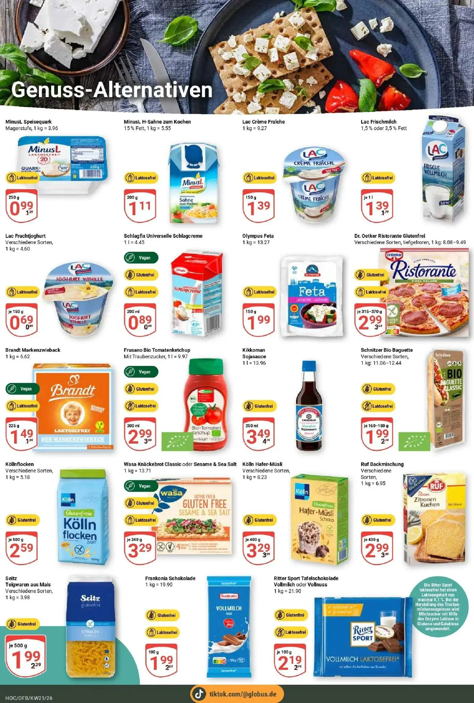 Globus Prospekt Hockenheim – gültig ab 17.05.2026 | Seite: 13 | Produkte: Ritter sport, Creme, Wasa knackebrot, Flocken